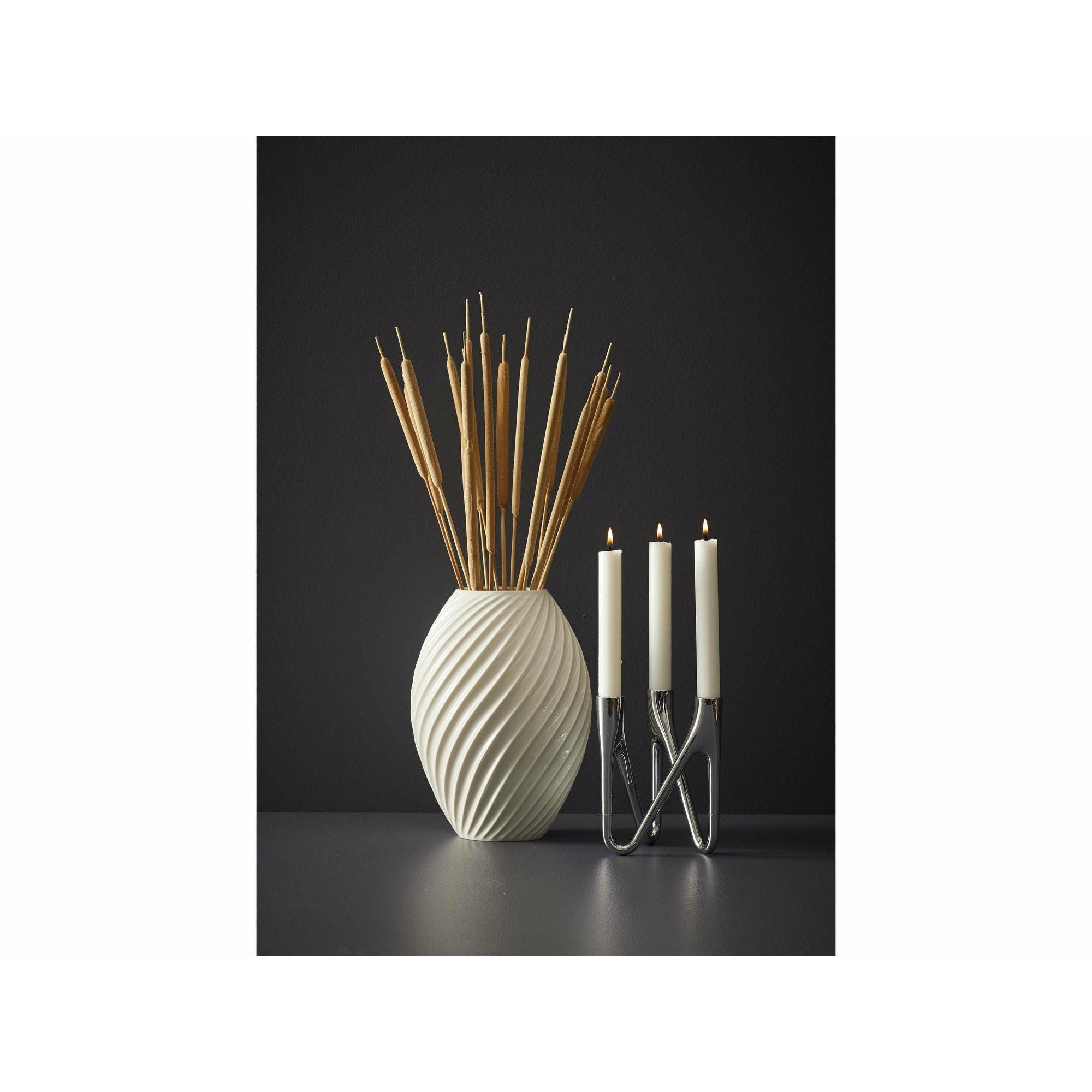 [product_category]-Morsø Roots Candle Holder Chrome, 16,5cm-Morsø-5708722271900-963534-MOR-5