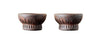 Muubs Fire Tealight Holder 2 PCS, hnědá/černá