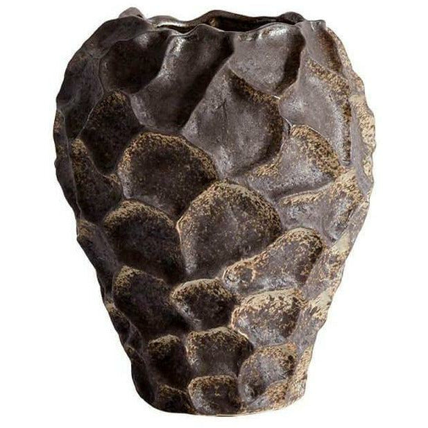 [product_category]-Muubs Soil Vase ø18cm, Chocolate-Muubs-5711973038741-9490000103-MUU-1