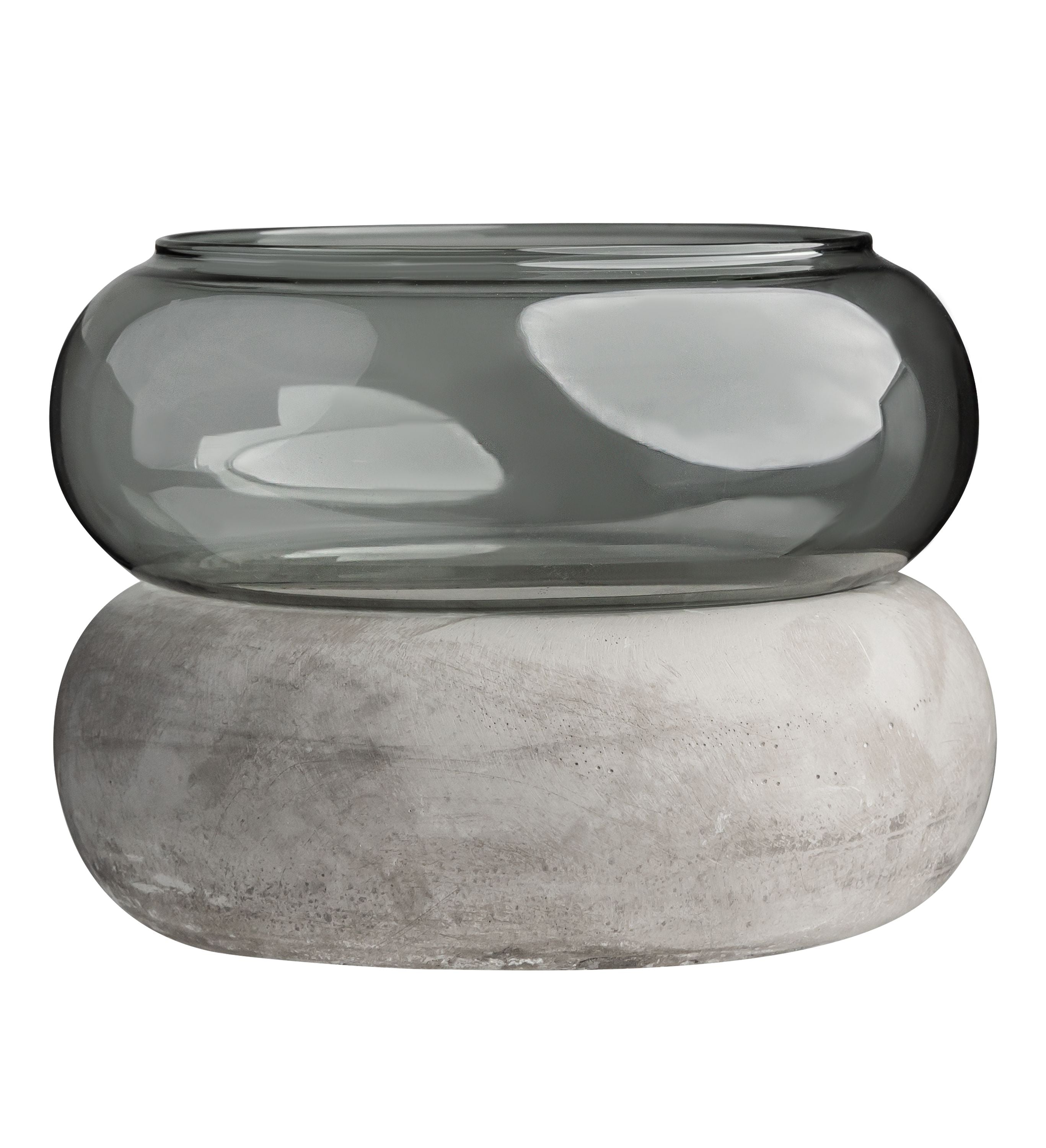 [product_category]-Muurla Bagel Vase, Grey-Muurla-6416114966196-346-165-00-MUU-2