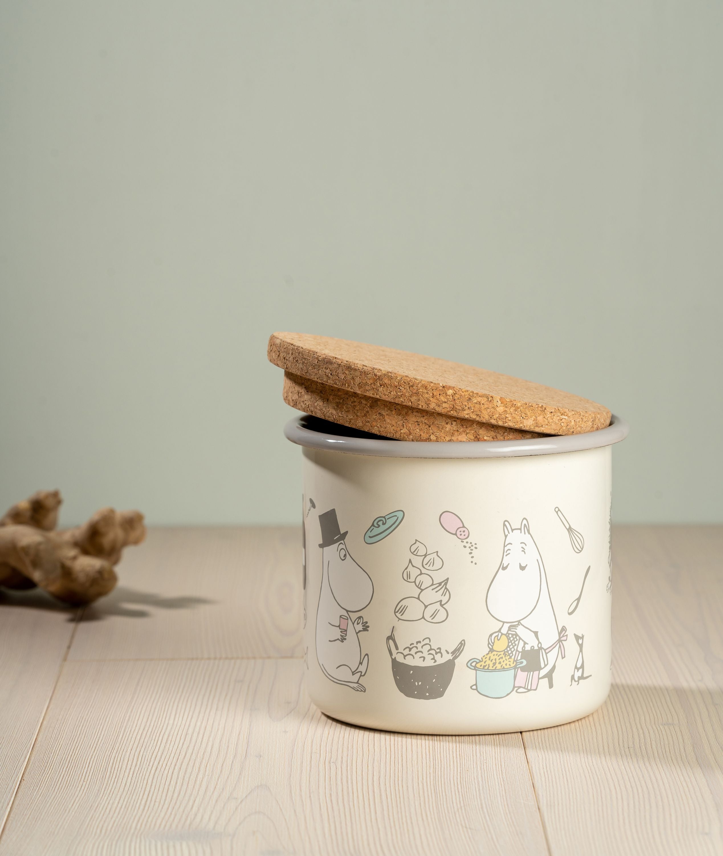 [product_category]-Muurla Moomin Bon Appétit Enamel Jar With Cork Lid-Muurla-6416114969777-1719-130-02-MUU-10