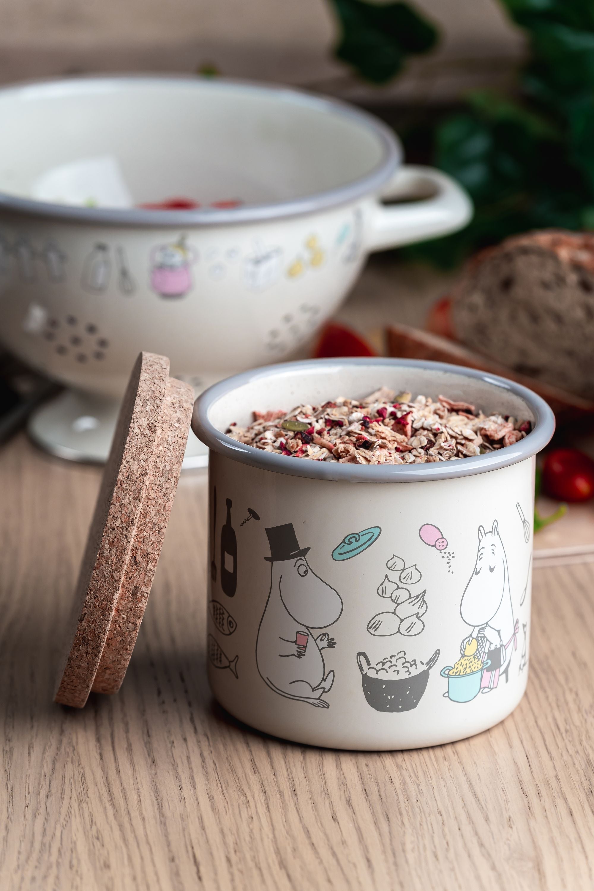 [product_category]-Muurla Moomin Bon Appétit Enamel Jar With Cork Lid-Muurla-6416114969777-1719-130-02-MUU-20