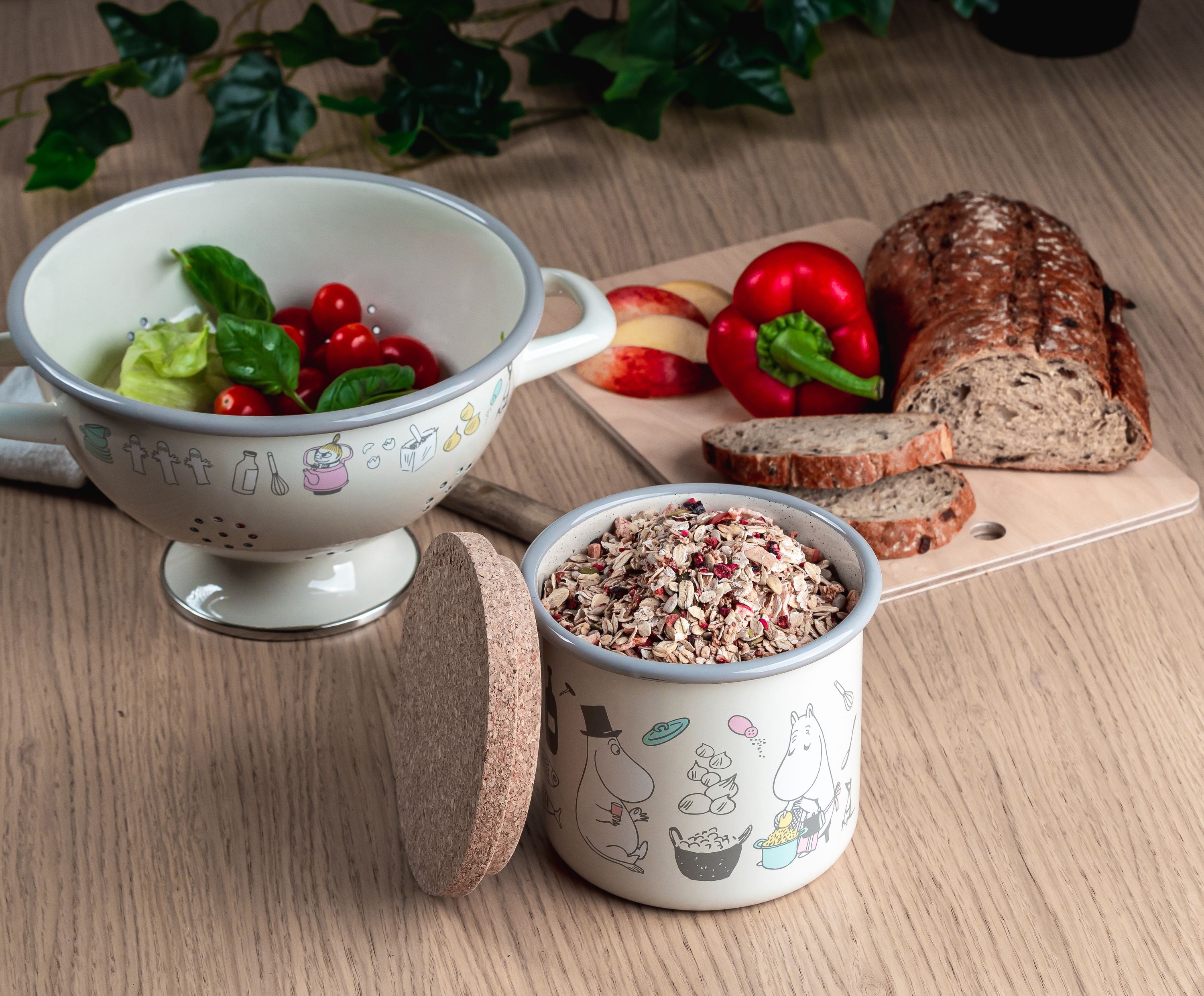 [product_category]-Muurla Moomin Bon Appétit Enamel Jar With Cork Lid-Muurla-6416114969777-1719-130-02-MUU-22