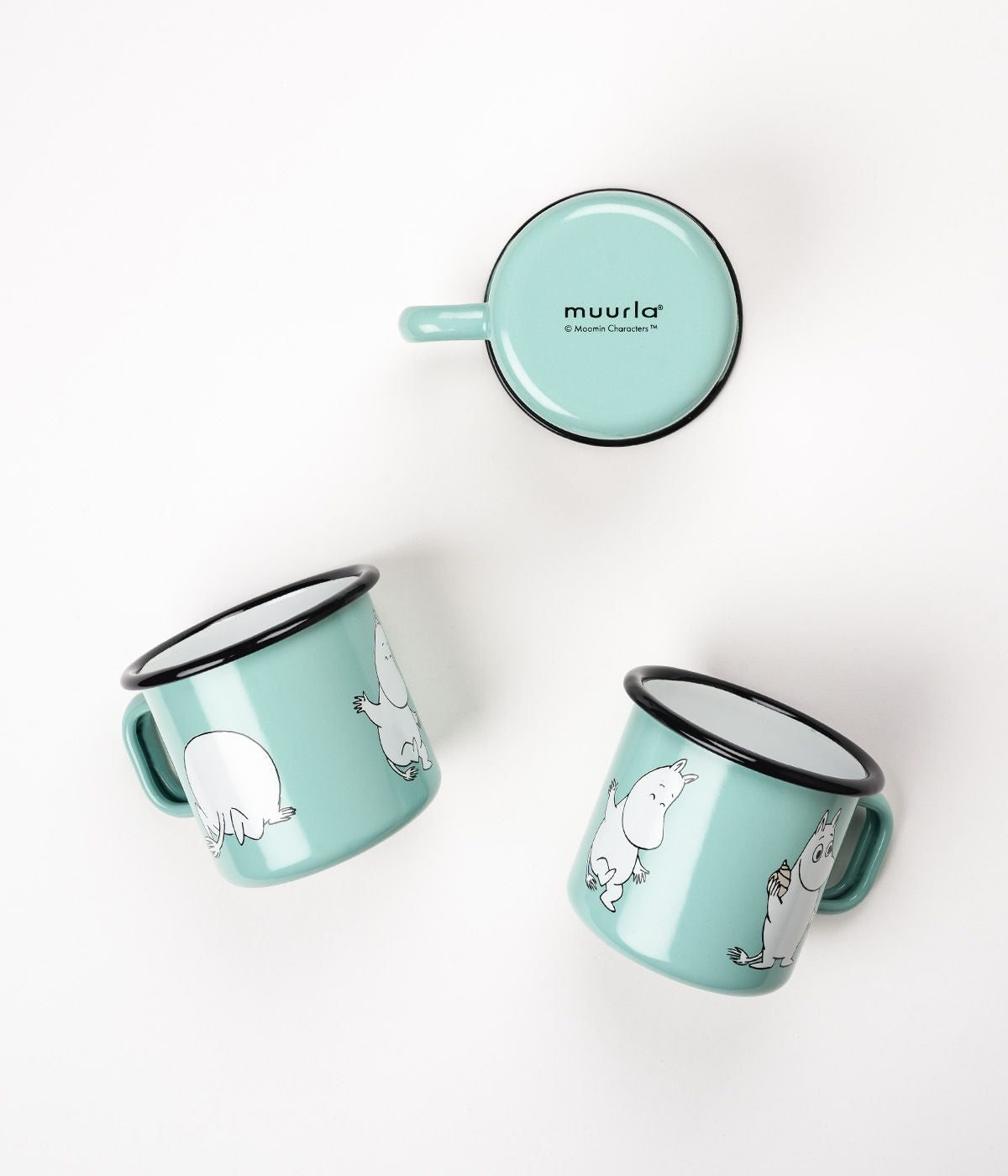 [product_category]-Muurla Moomin Retro Enamel Mug, Moomin, Mint-Muurla-6416114968299-1701-037-11-MUU-4