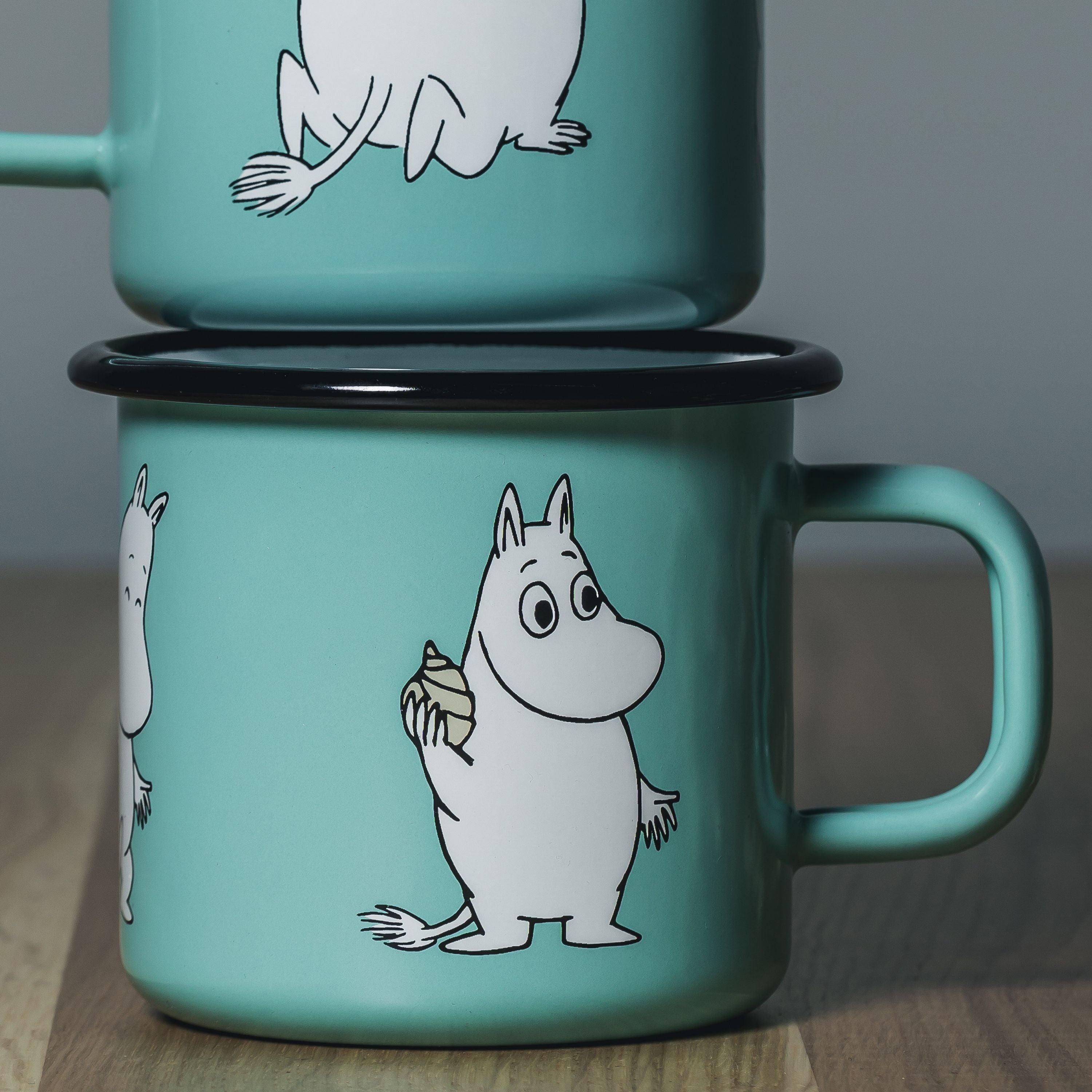 [product_category]-Muurla Moomin Retro Enamel Mug, Moomin, Mint-Muurla-6416114968299-1701-037-11-MUU-5
