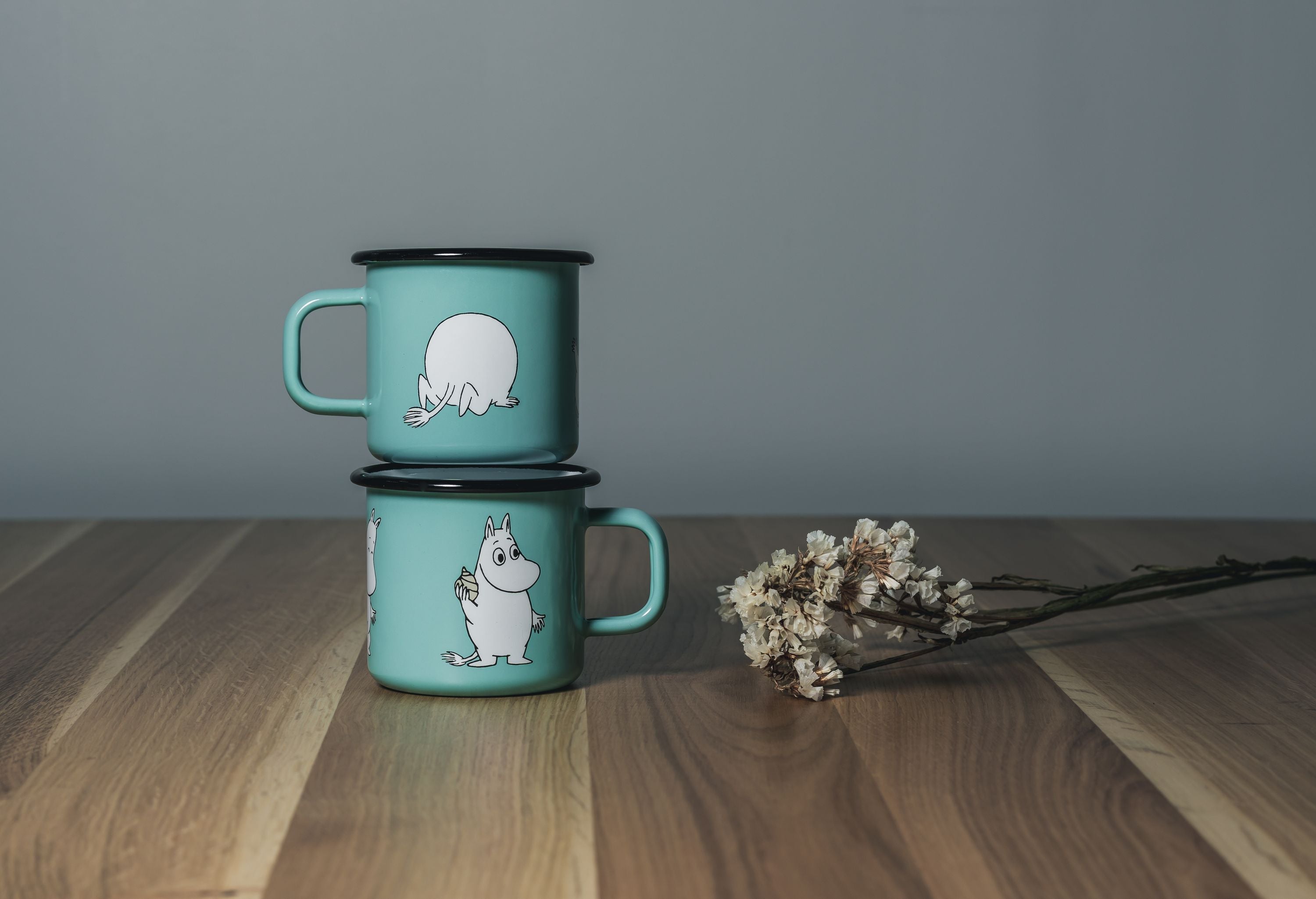 [product_category]-Muurla Moomin Retro Enamel Mug, Moomin, Mint-Muurla-6416114968299-1701-037-11-MUU-8