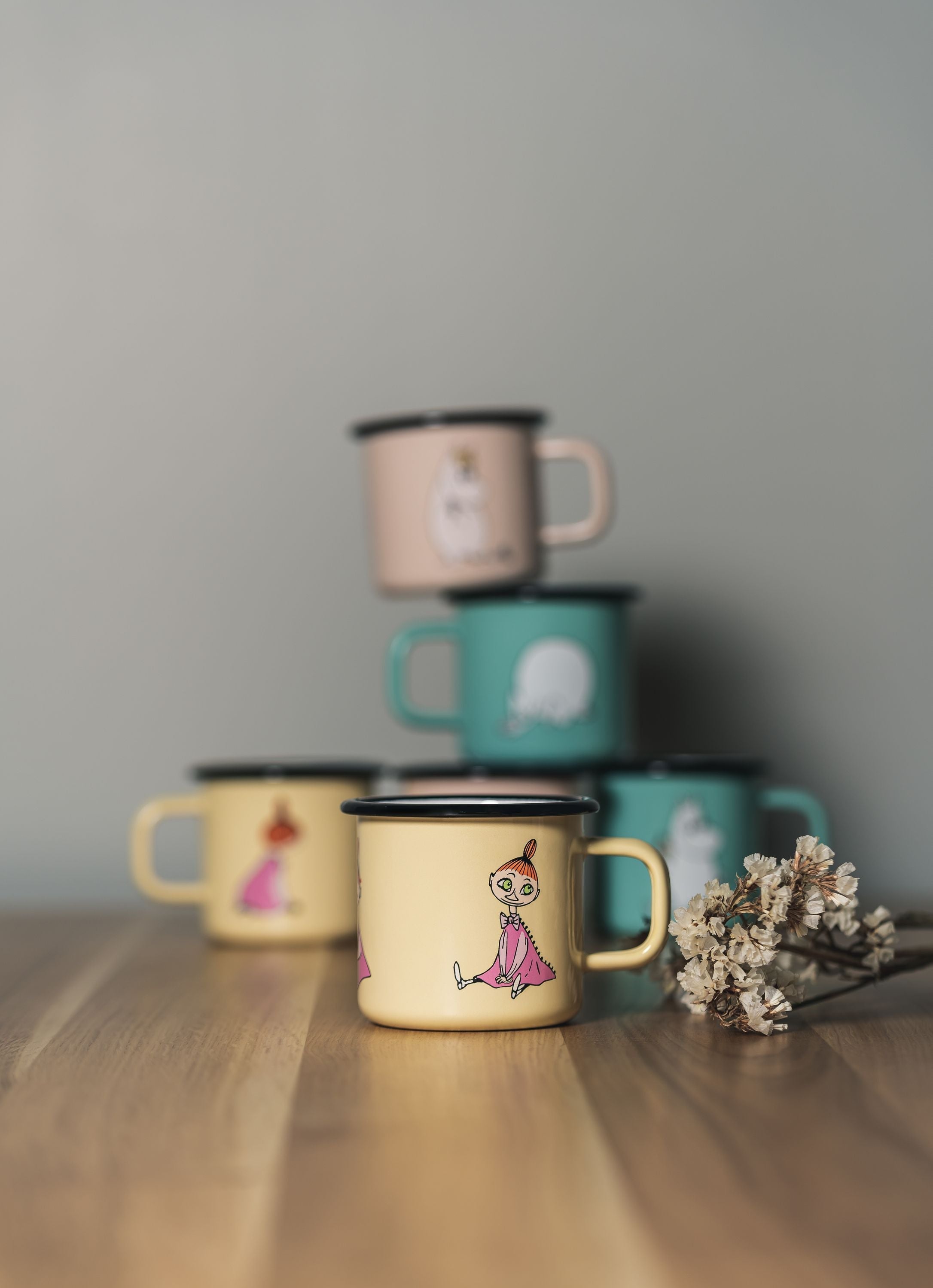 [product_category]-Muurla Moomin Retro Enamel Mug, Moomin, Mint-Muurla-6416114968299-1701-037-11-MUU-9