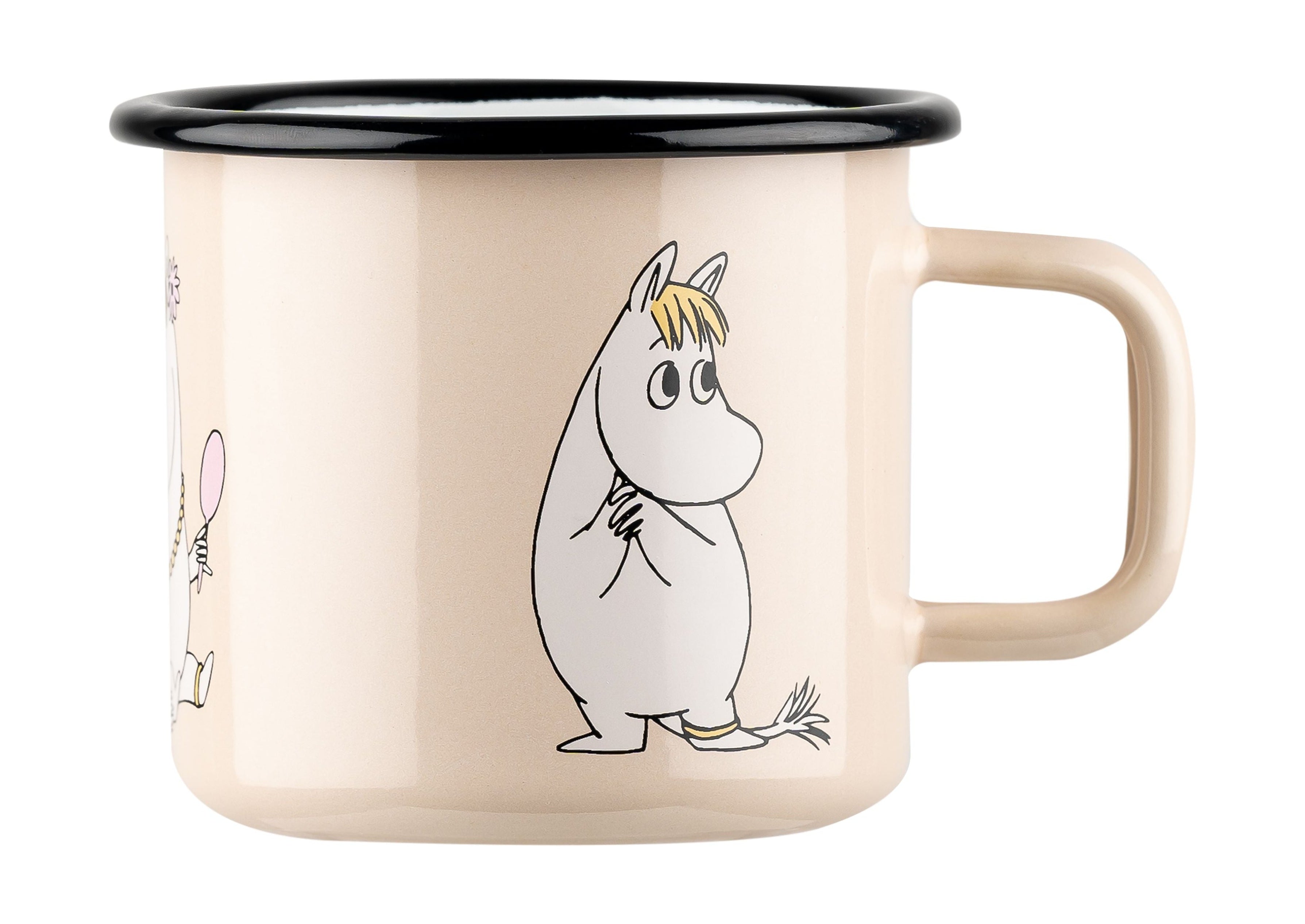 [product_category]-Muurla Moomin Retro Enamel Mug, Snorkmaiden, Beige-Muurla-6416114968305-1701-037-09-MUU-1