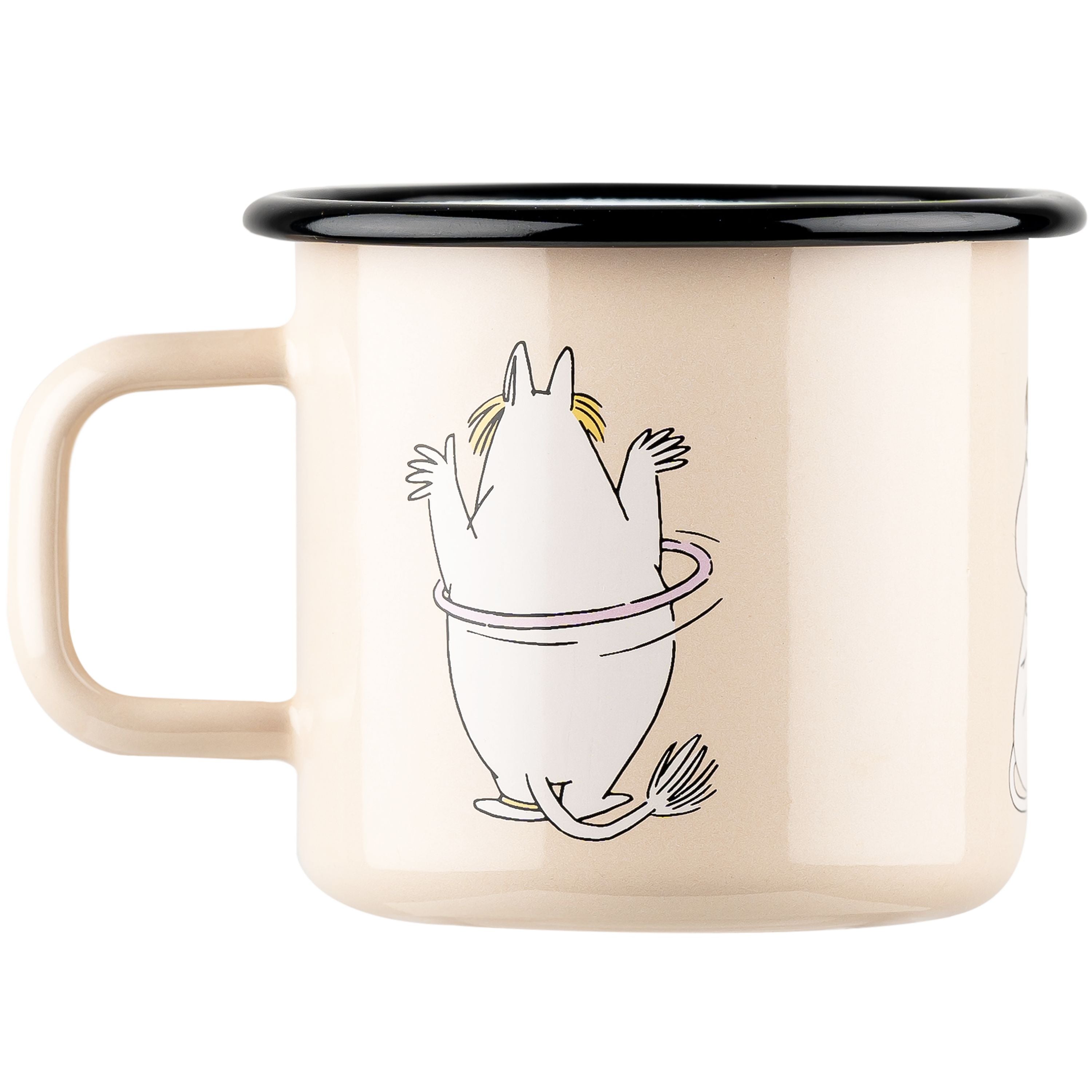 [product_category]-Muurla Moomin Retro Enamel Mug, Snorkmaiden, Beige-Muurla-6416114968305-1701-037-09-MUU-2