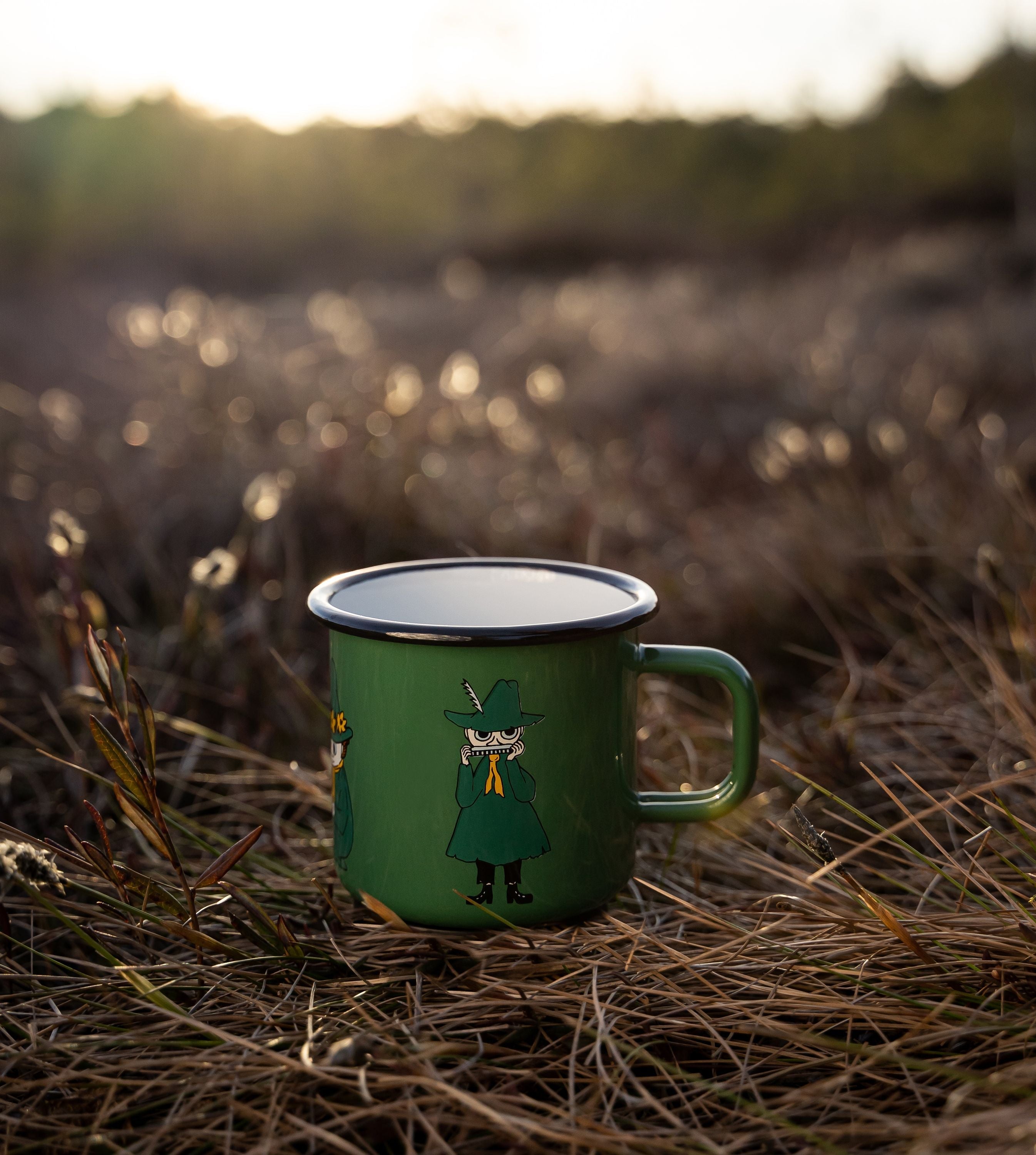 [product_category]-Muurla Moomin Retro Enamel Mug, Snufkin-Muurla-6416114965083-1701-037-02-MUU-10