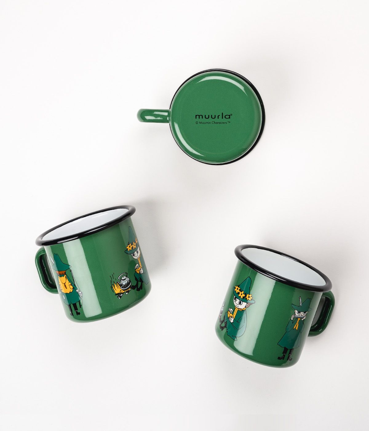 [product_category]-Muurla Moomin Retro Enamel Mug, Snufkin-Muurla-6416114965083-1701-037-02-MUU-3