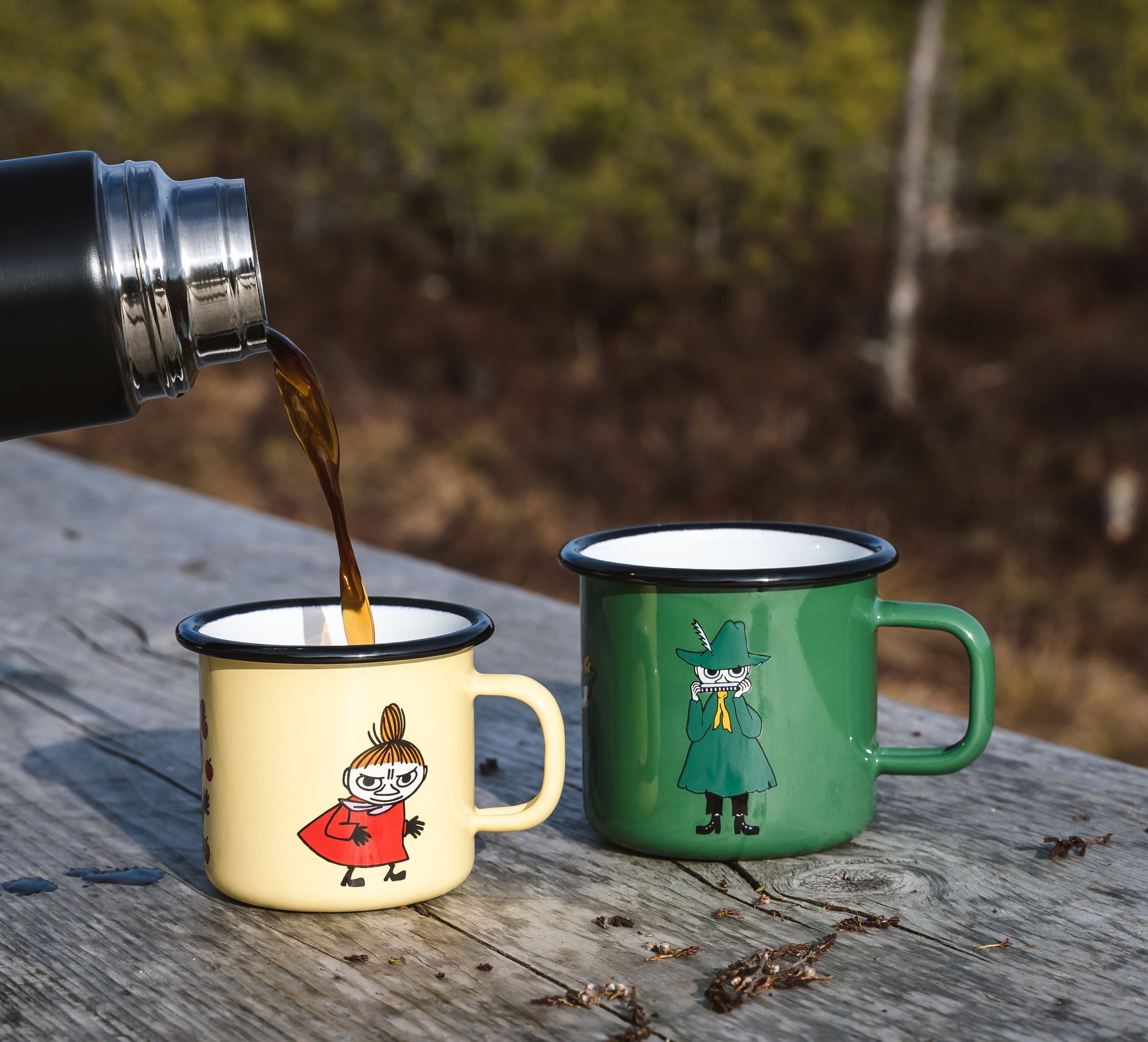 [product_category]-Muurla Moomin Retro Enamel Mug, Snufkin-Muurla-6416114965083-1701-037-02-MUU-7