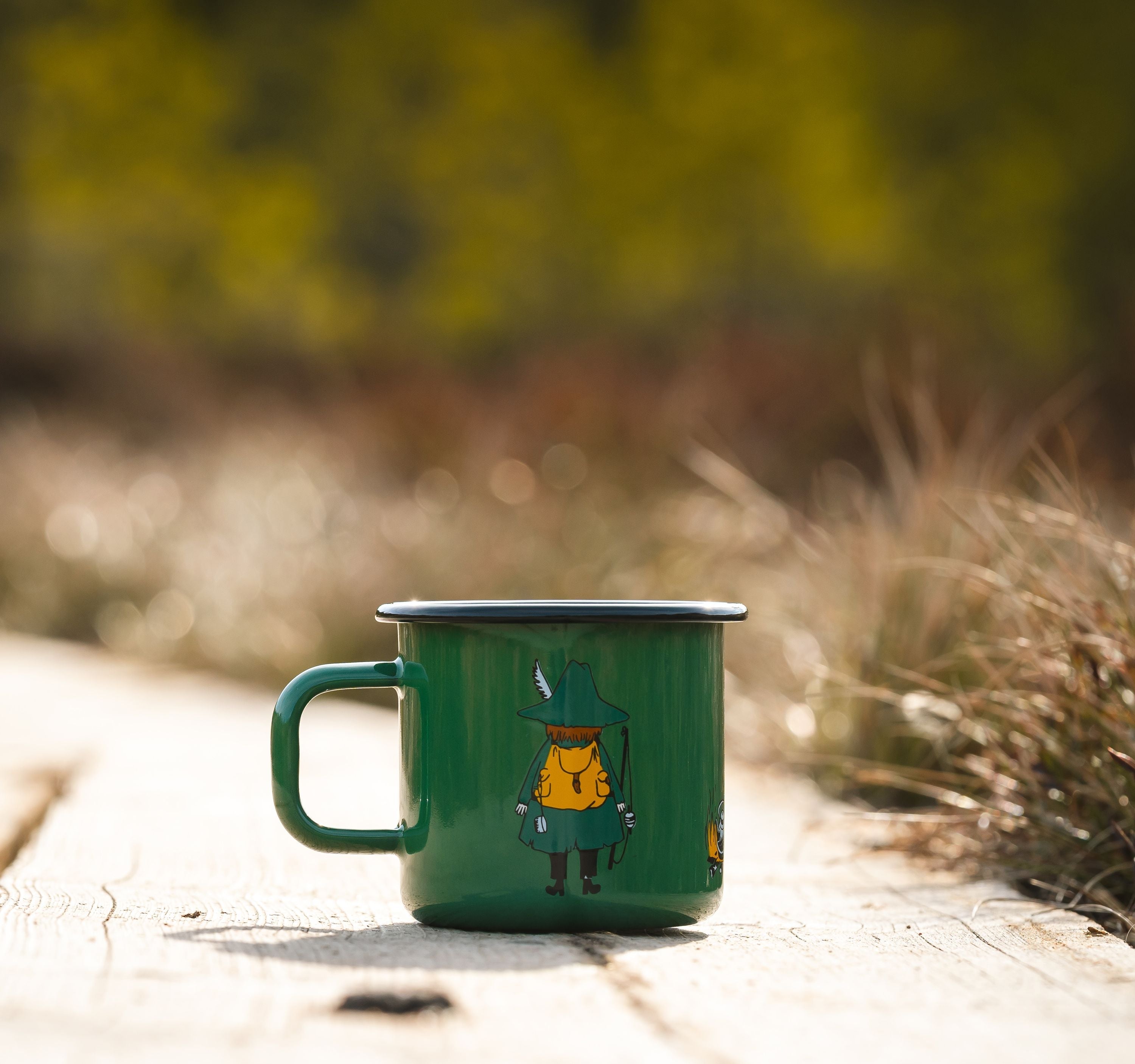 [product_category]-Muurla Moomin Retro Enamel Mug, Snufkin-Muurla-6416114965083-1701-037-02-MUU-9