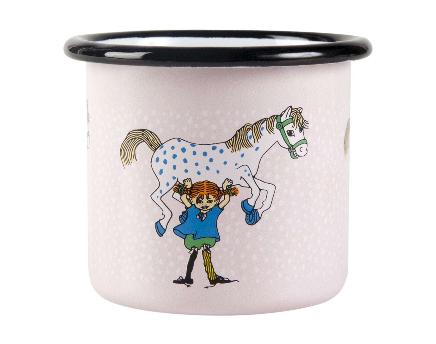 [product_category]-Muurla Pippi Longstocking Enamel Mug, Pippi And The Horse, Pink-Muurla-6416114961894-1404-015-01-MUU-3