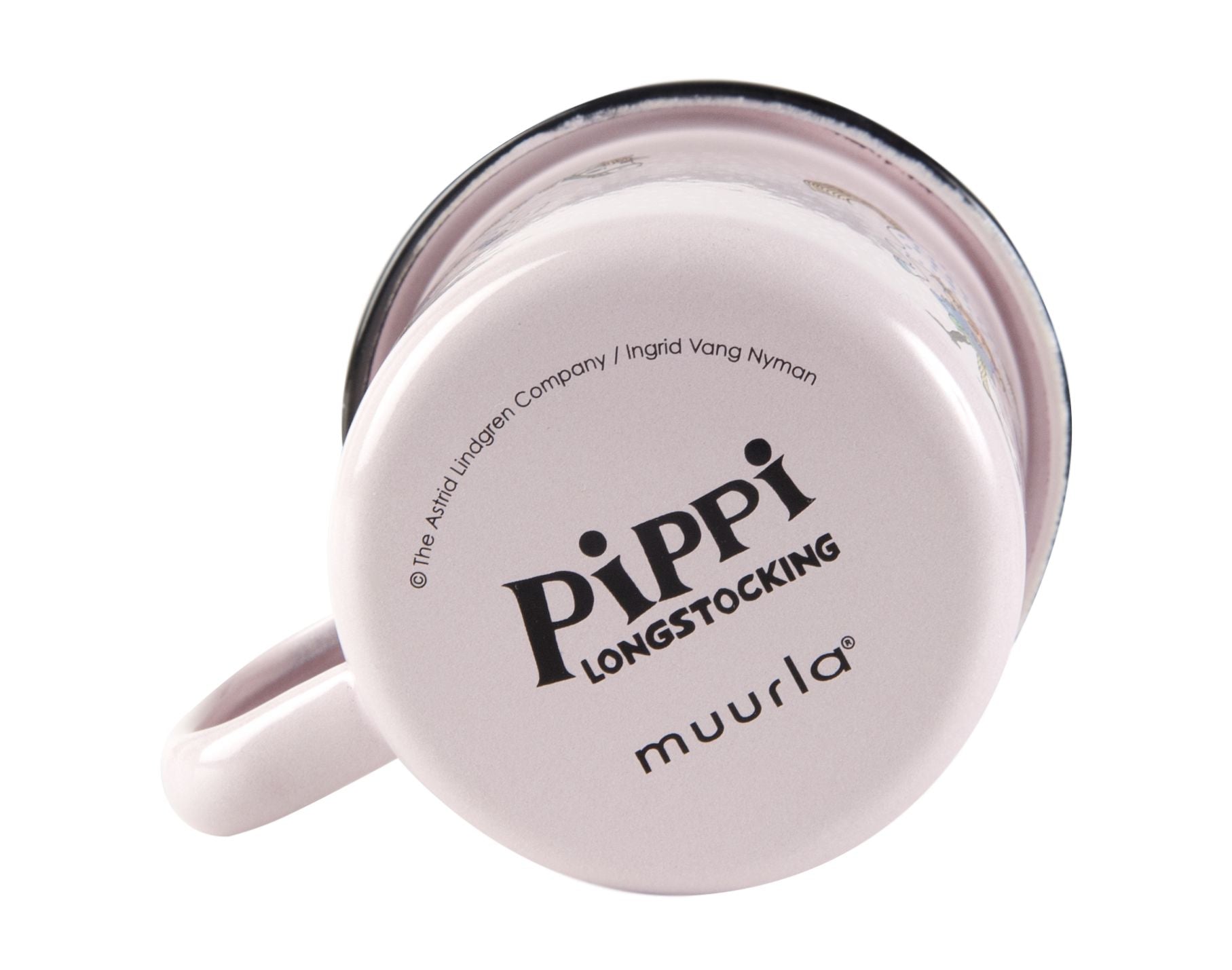 [product_category]-Muurla Pippi Longstocking Enamel Mug, Pippi And The Horse, Pink-Muurla-6416114961894-1404-015-01-MUU-4