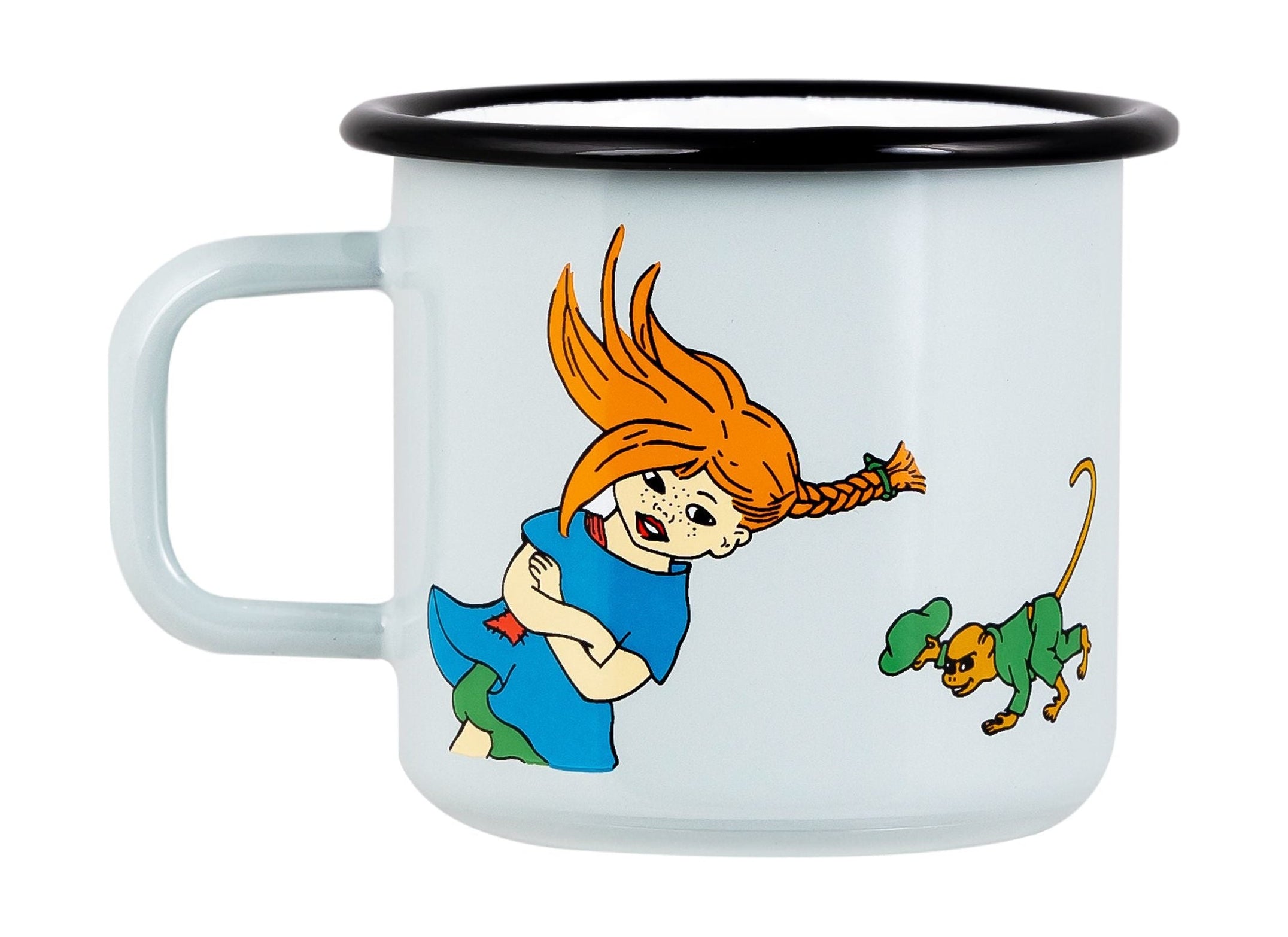 [product_category]-Muurla Pippi Longstocking Enamel Mug, The Strongest Girl In The World-Muurla-6416114967803-1404-037-02-MUU-1