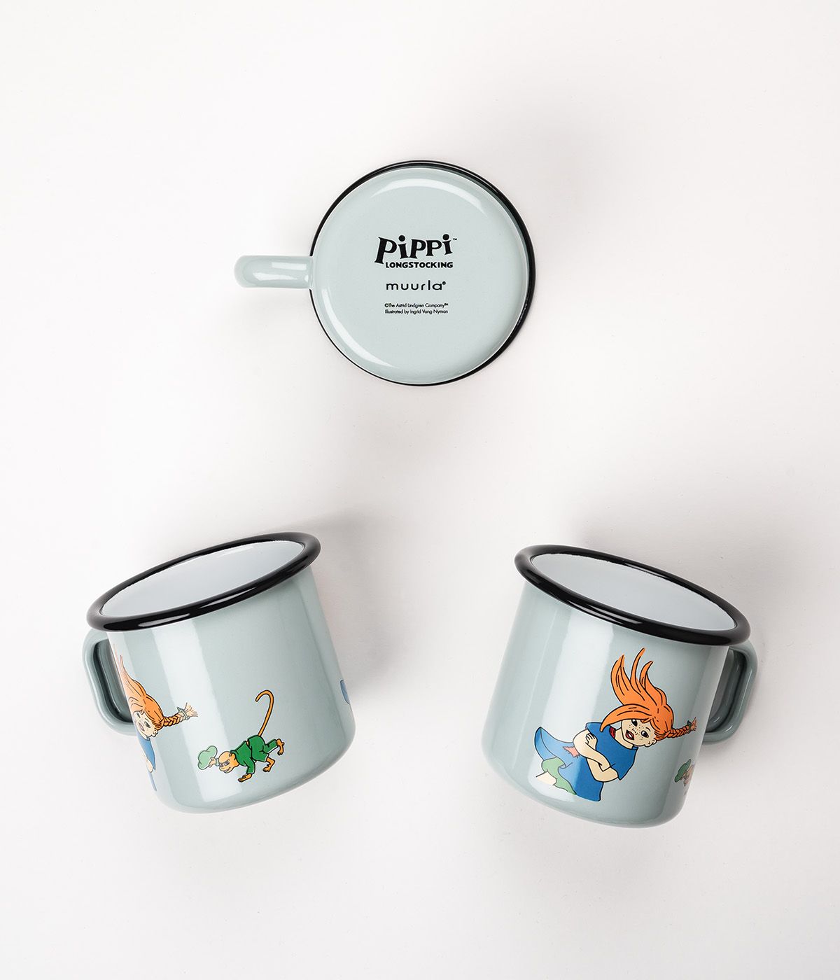 [product_category]-Muurla Pippi Longstocking Enamel Mug, The Strongest Girl In The World-Muurla-6416114967803-1404-037-02-MUU-4
