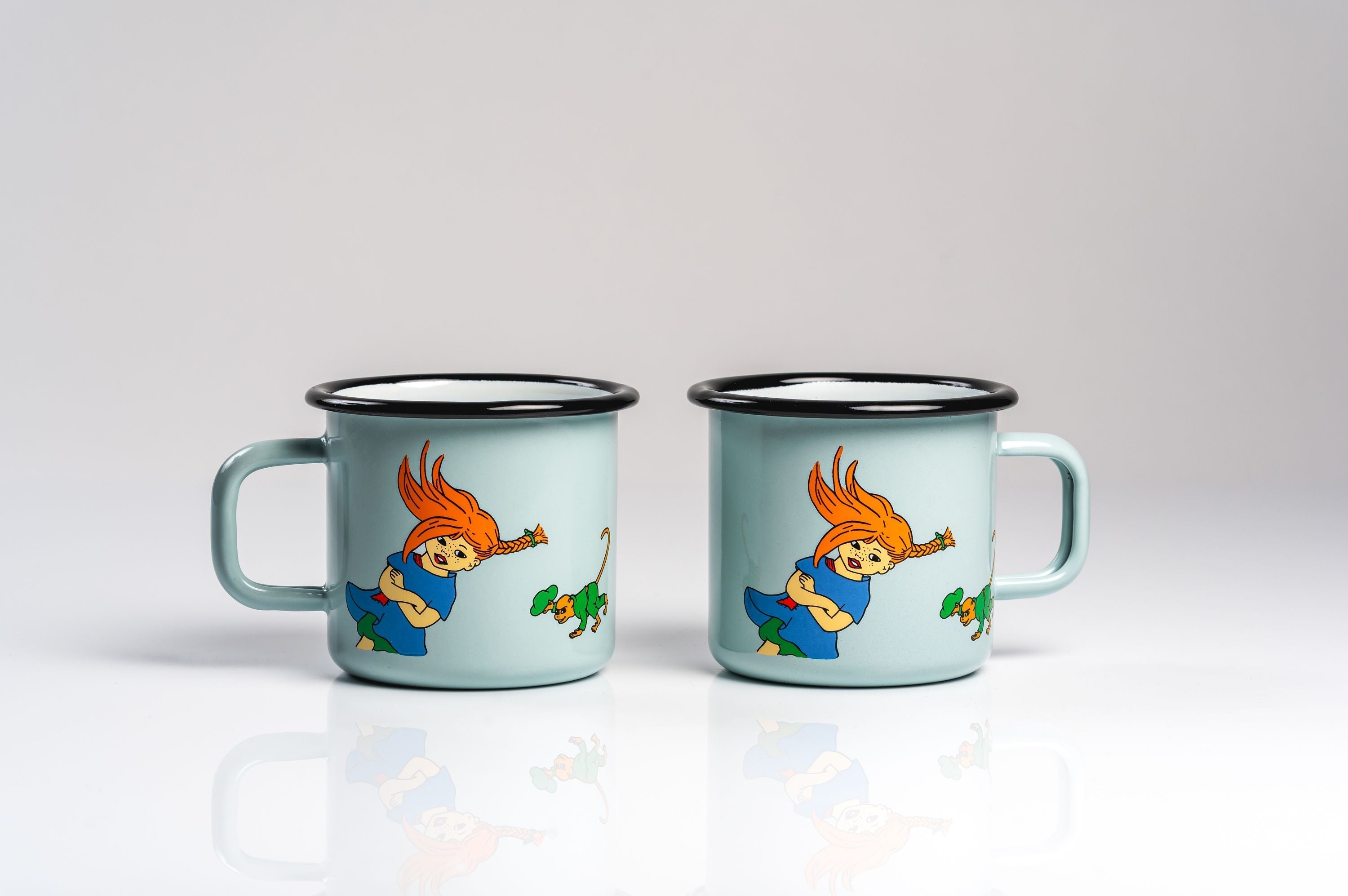 [product_category]-Muurla Pippi Longstocking Enamel Mug, The Strongest Girl In The World-Muurla-6416114967803-1404-037-02-MUU-6