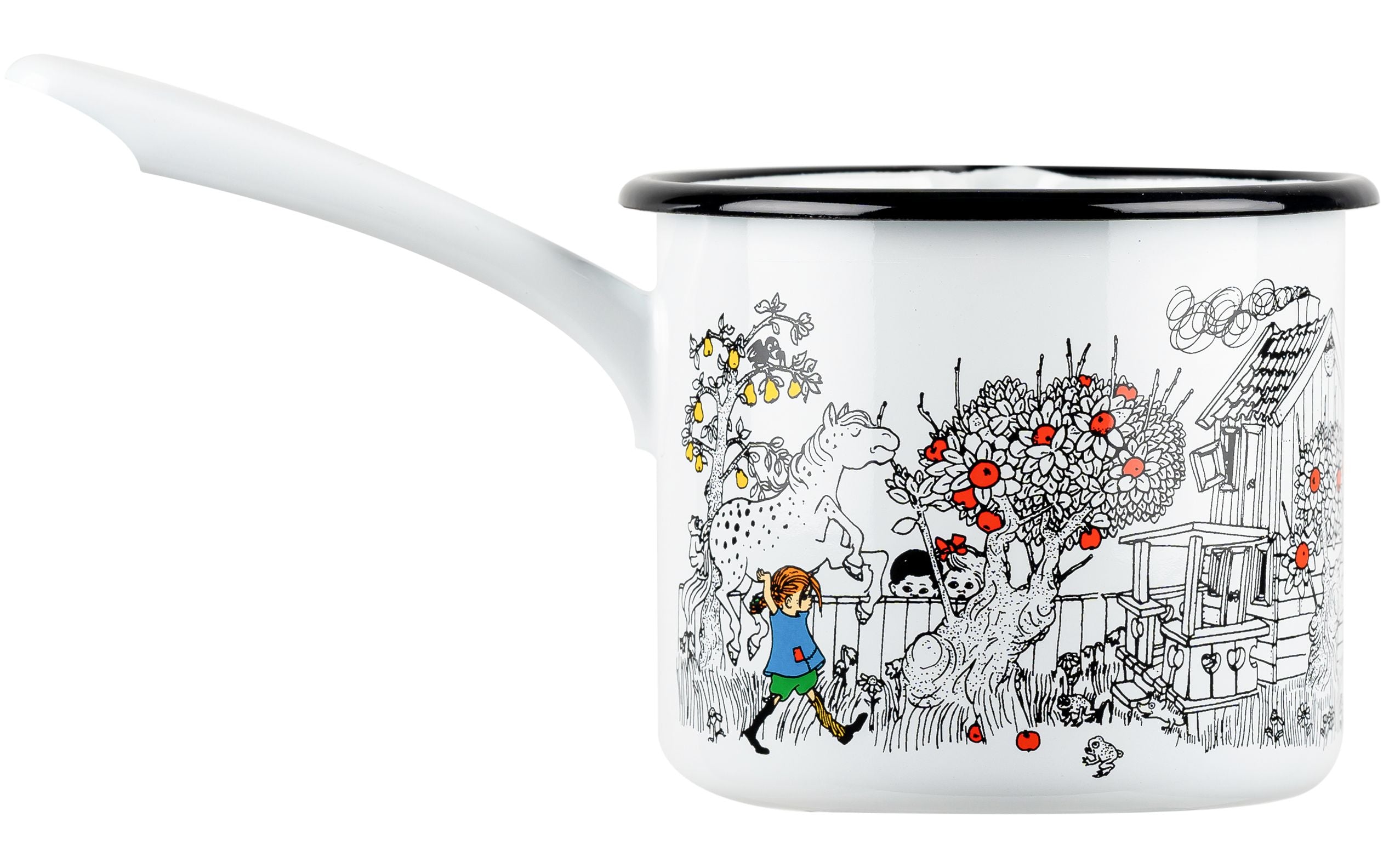 [product_category]-Muurla Pippi Longstocking Enamel Saucepan-Muurla-6416114967780-1404-130-01-MUU-2