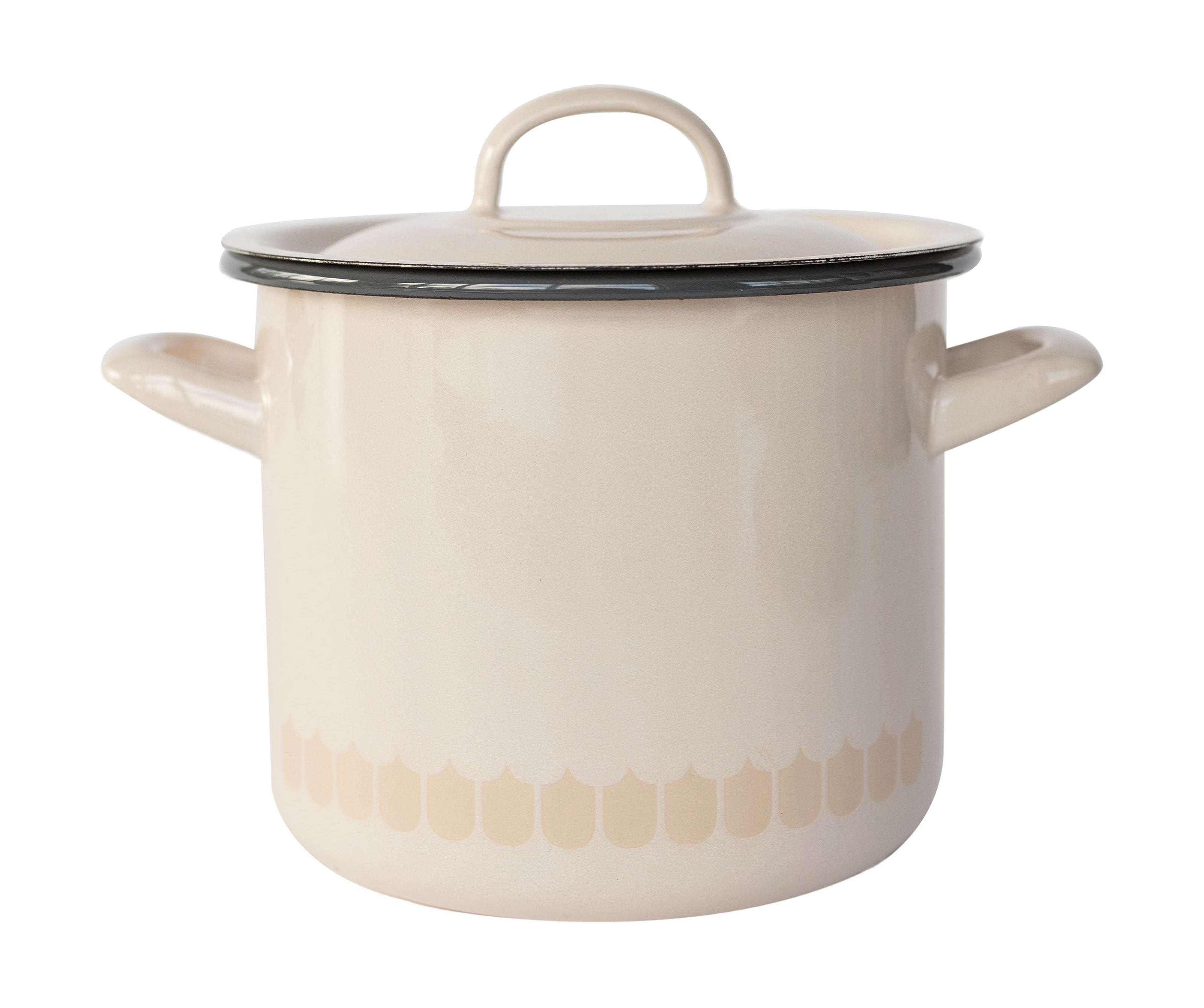 [product_category]-Muurla Vappu Kitchen Enamel Pot W. Lid Beige-Muurla-6416114968954-1338-250-41-MUU-1