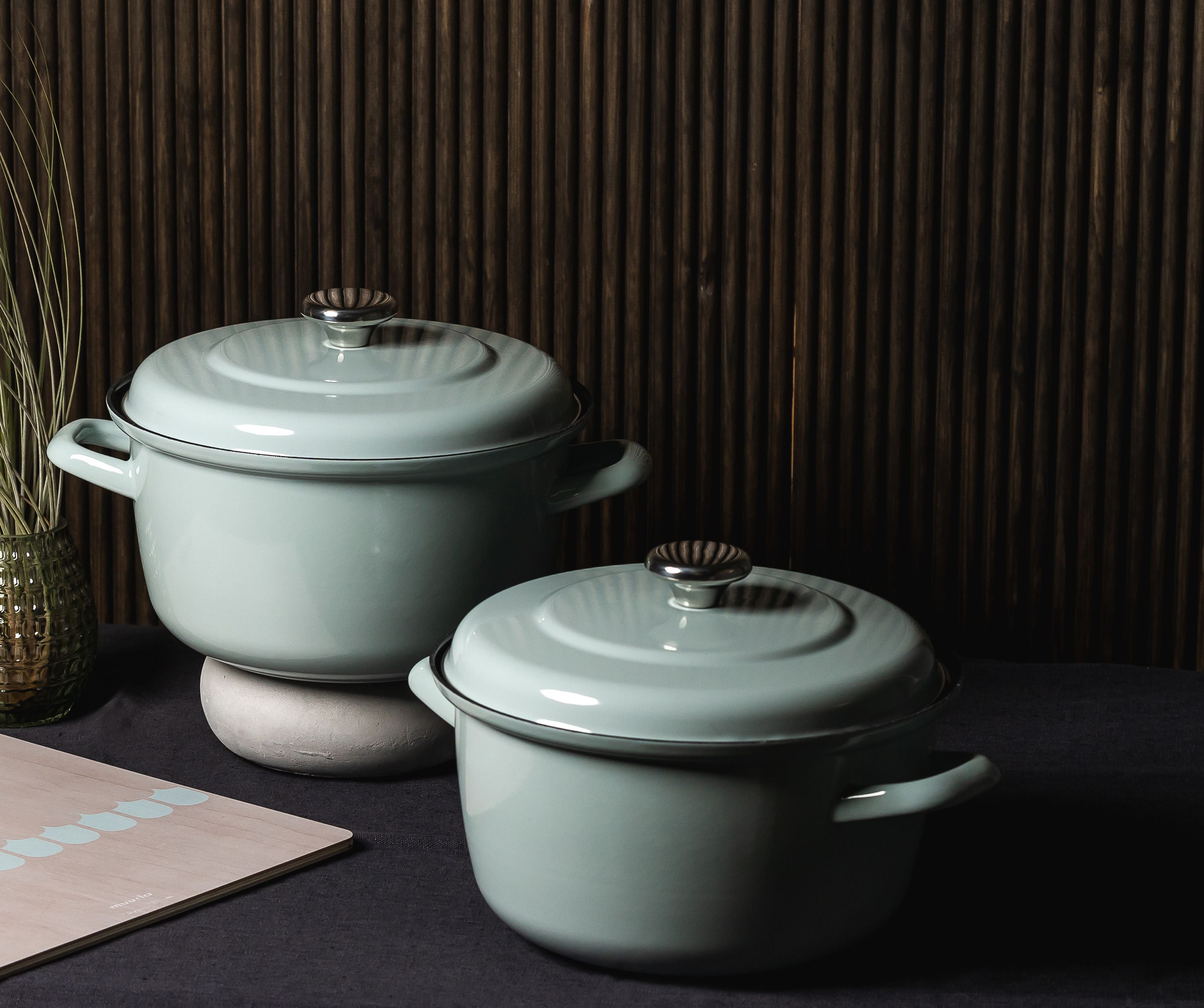 [product_category]-Muurla Vappu Kitchen Enamel Pot W. Lid-Muurla-6416114966882-1338-350-40-MUU-4