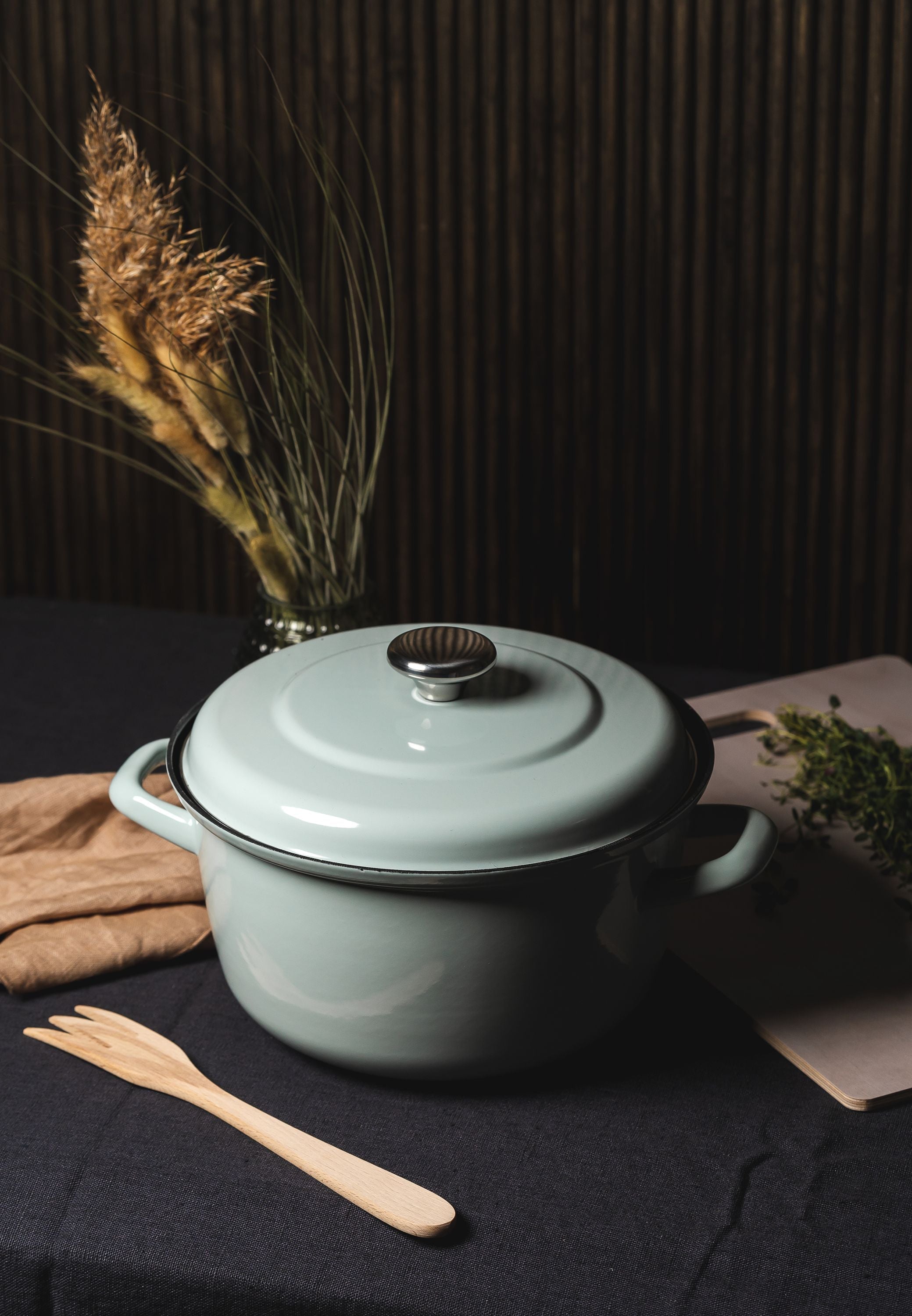 [product_category]-Muurla Vappu Kitchen Enamel Stew Pot, Green-Muurla-6416114966462-1338-540-01-MUU-4