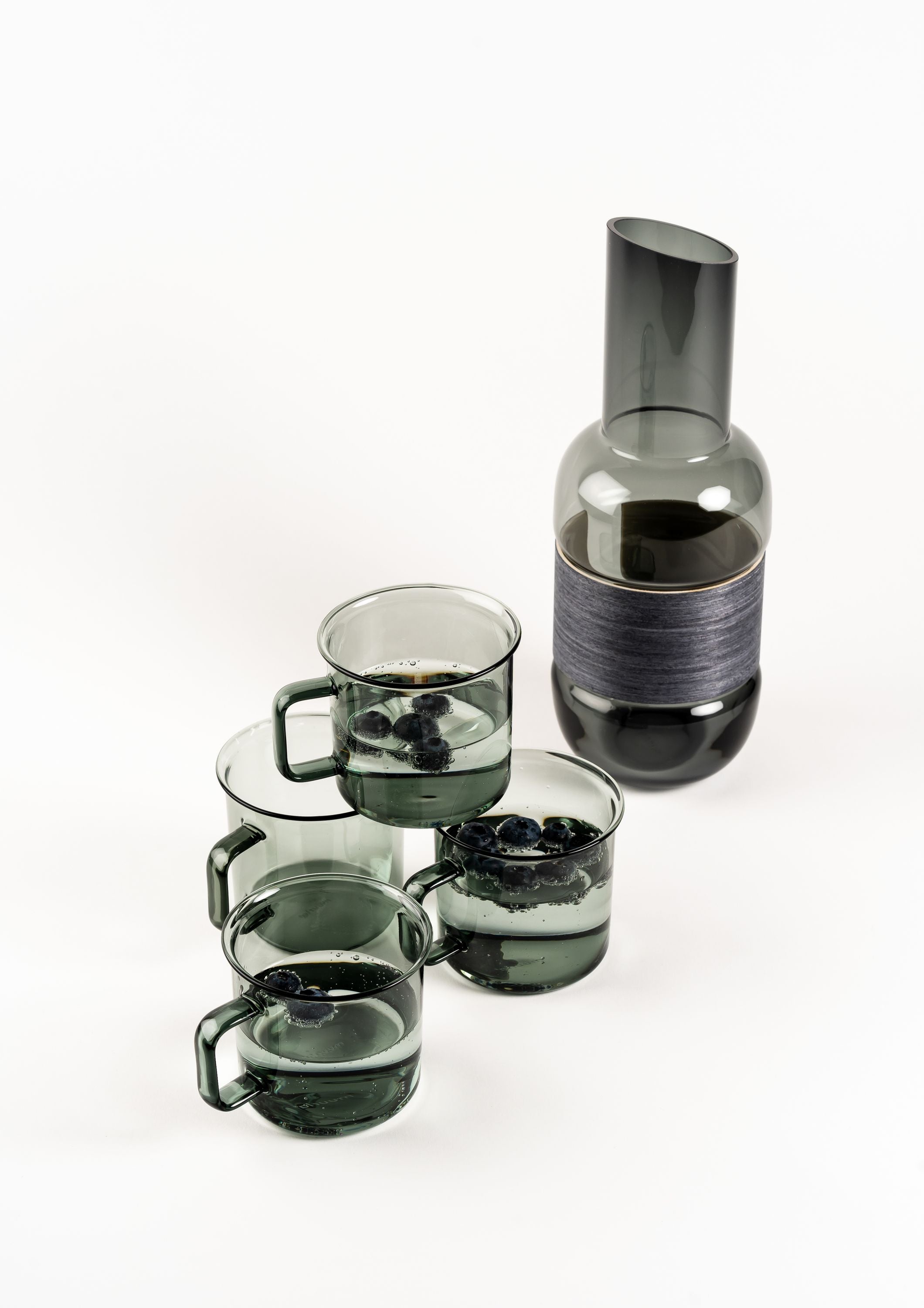 [product_category]-Muurla Veneer Pitcher, Grey/Charcoal-Muurla-6416114966981-301-100-02-MUU-2