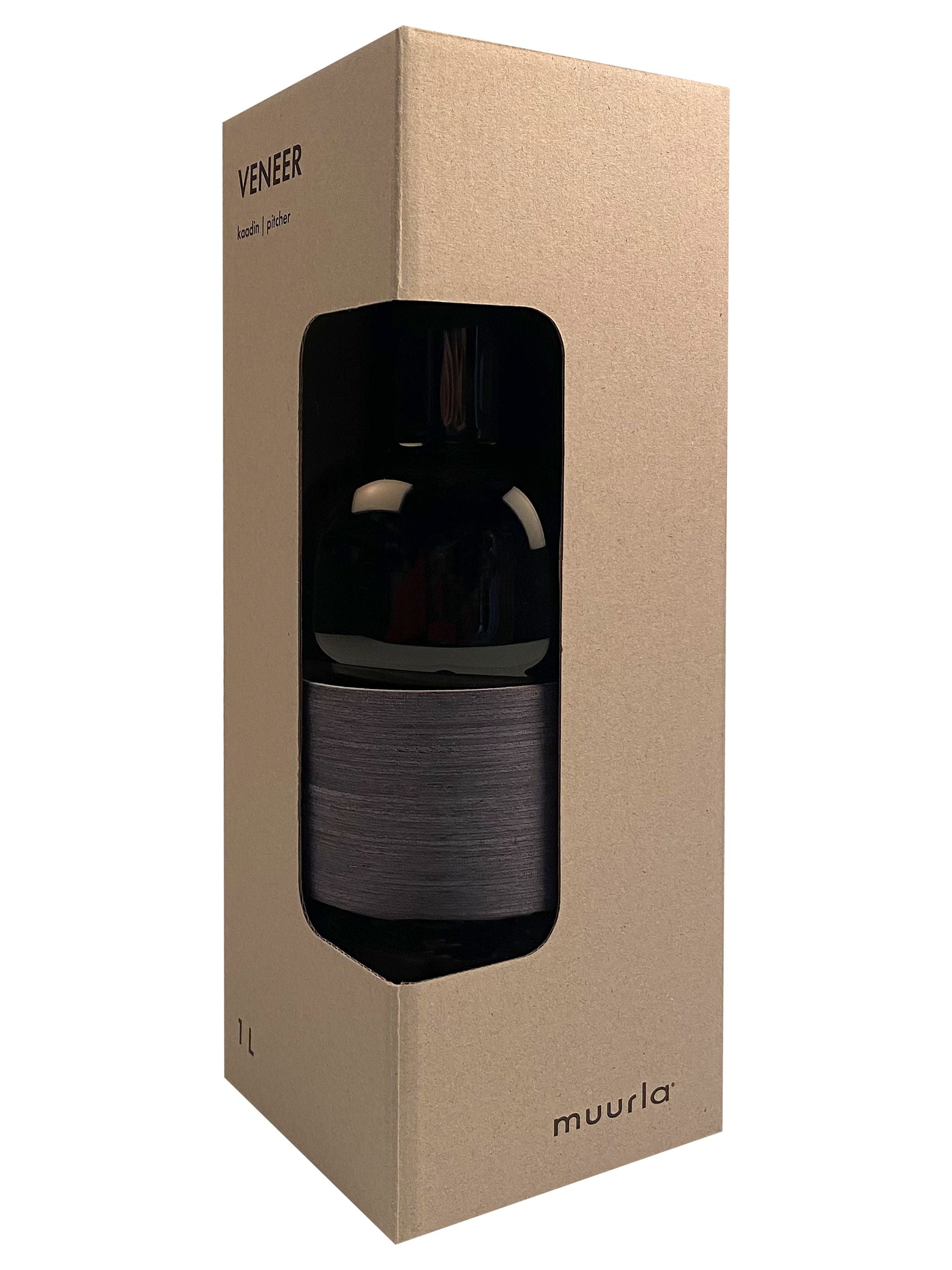 [product_category]-Muurla Veneer Pitcher, Grey/Charcoal-Muurla-6416114966981-301-100-02-MUU-3