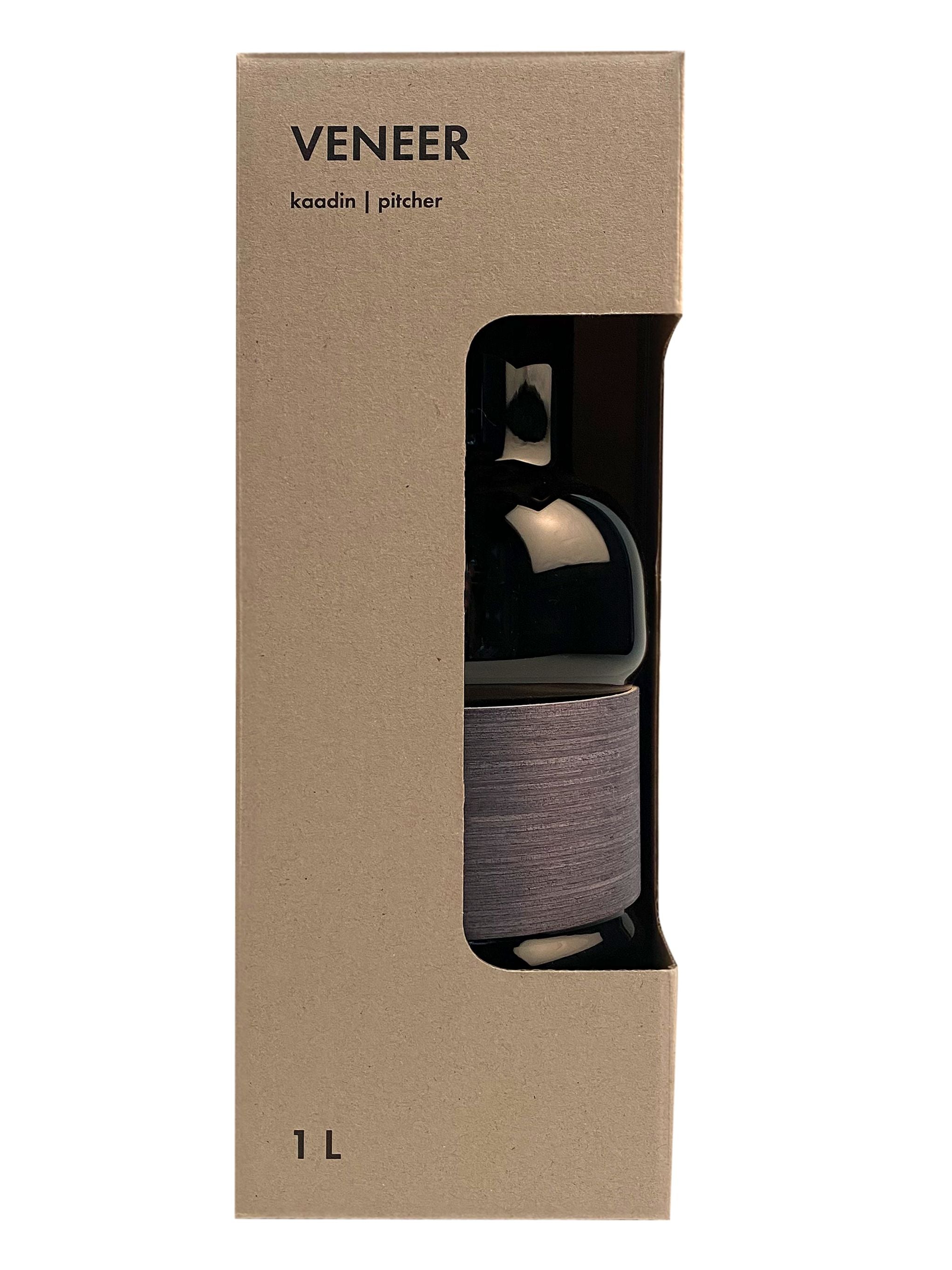 [product_category]-Muurla Veneer Pitcher, Grey/Charcoal-Muurla-6416114966981-301-100-02-MUU-4
