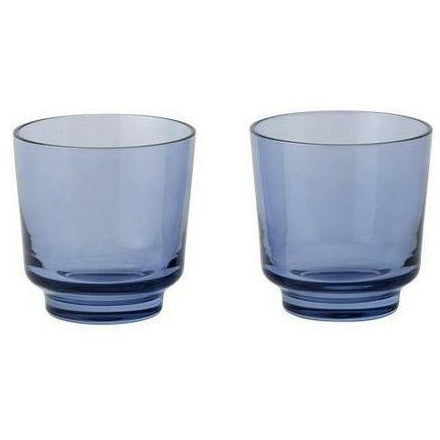 Muuto zvednout pitné skleněné sadě 20 cl, tmavě modrá