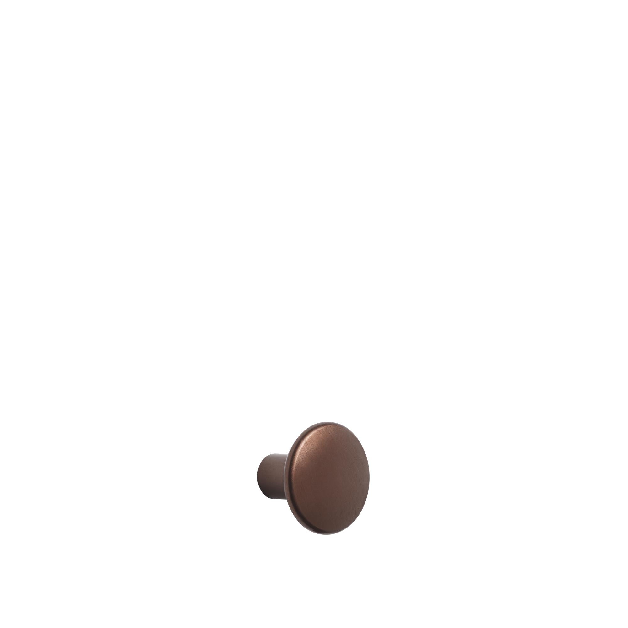 Muuto The Dots Hook Metal Umbermetall Ø 3,9 cm, umber