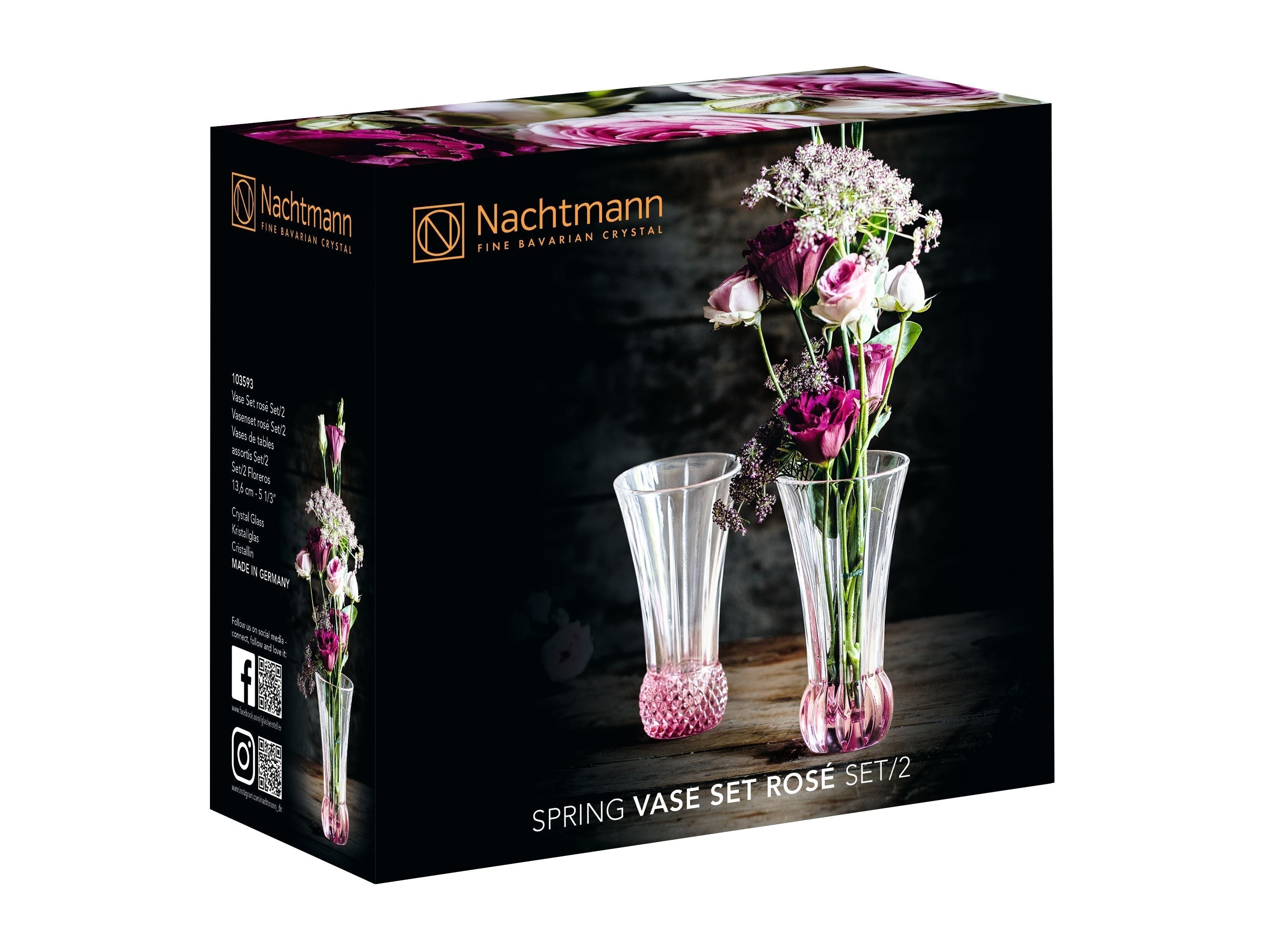 [product_category]-Nachtmann Spring Table Vases Rosè, Set Of 2-Nachtmann-4003762282383-103593-NAC-4