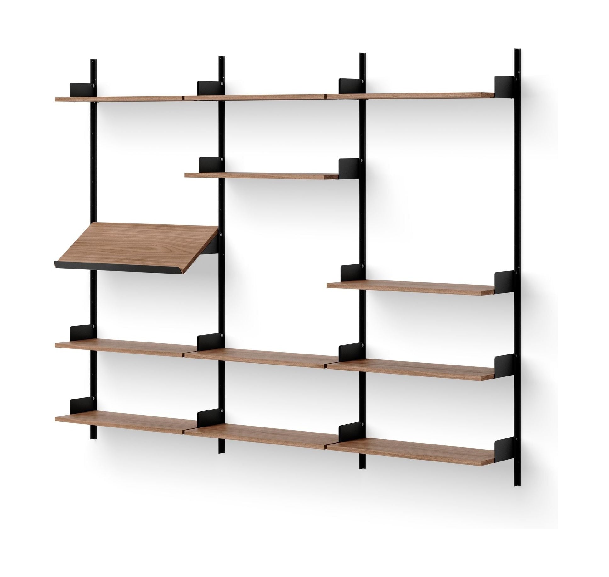 [product_category]-New Works Display Shelf 1900, Walnut/Black-New Works-5712826419885-41988-NEW-1