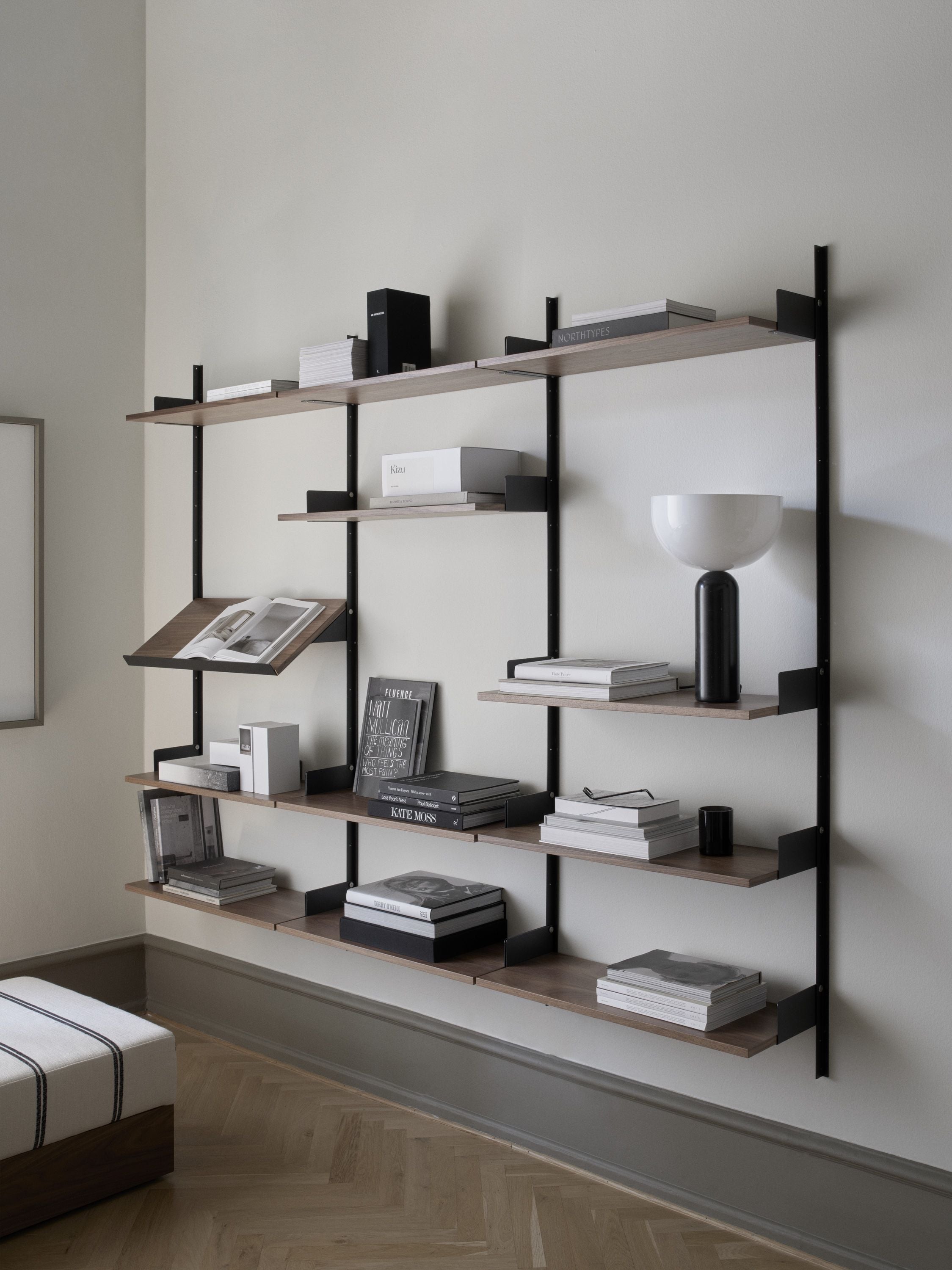 [product_category]-New Works Display Shelf 1900, Walnut/Black-New Works-5712826419885-41988-NEW-2