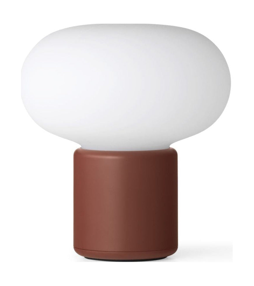 [product_category]-New Works Karl Johan Portable Table Lamp, Earth Red-New Works-5712826220146-22014-NEW-1