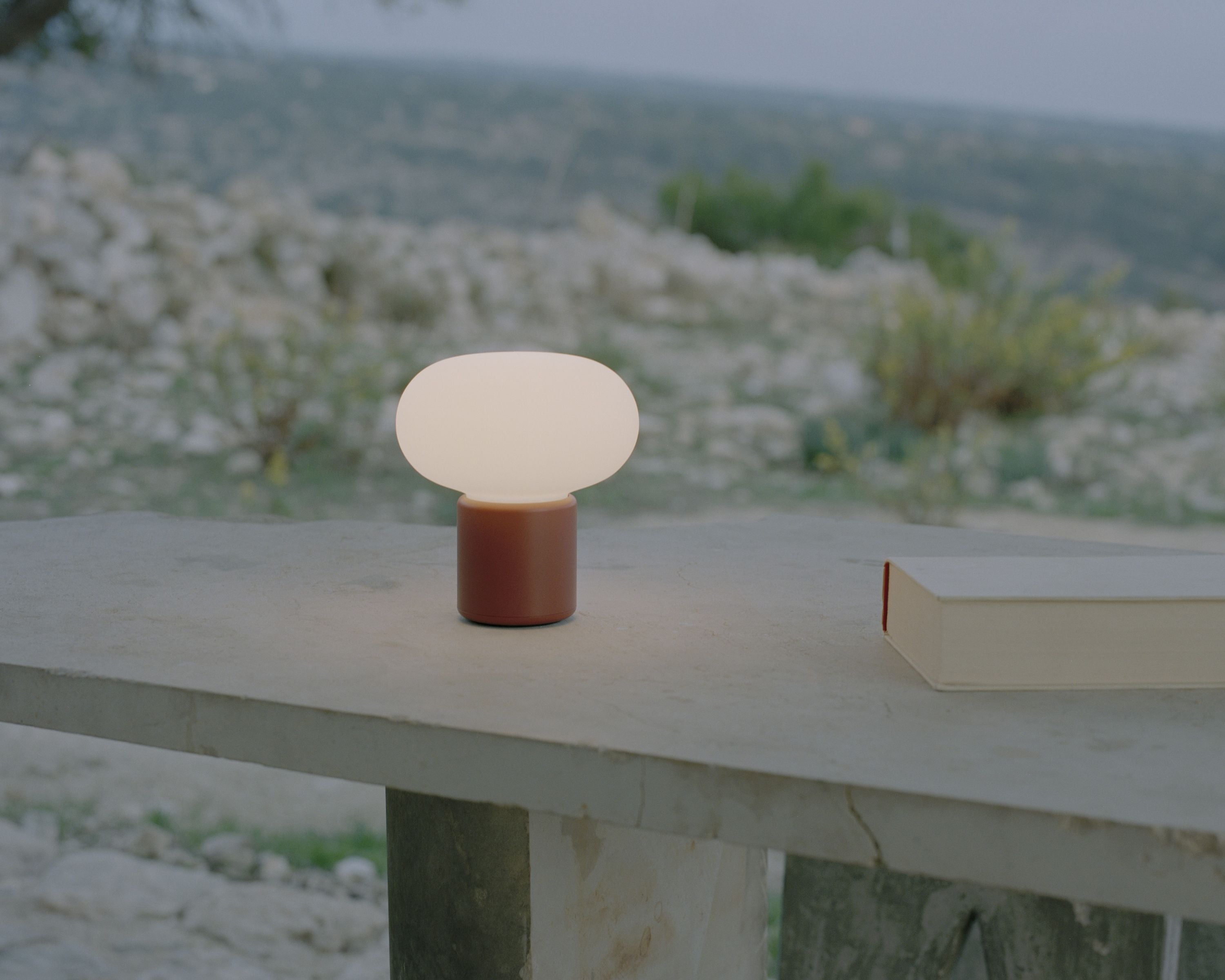 [product_category]-New Works Karl Johan Portable Table Lamp, Earth Red-New Works-5712826220146-22014-NEW-7