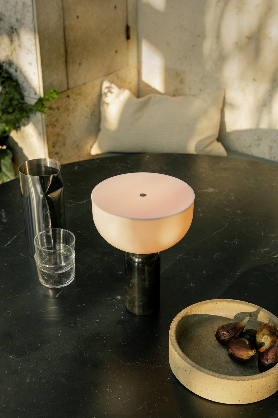 [product_category]-New Works Kizu Portable Table Lamp, Black Marble-New Works-5712826217115-21711-NEW-6
