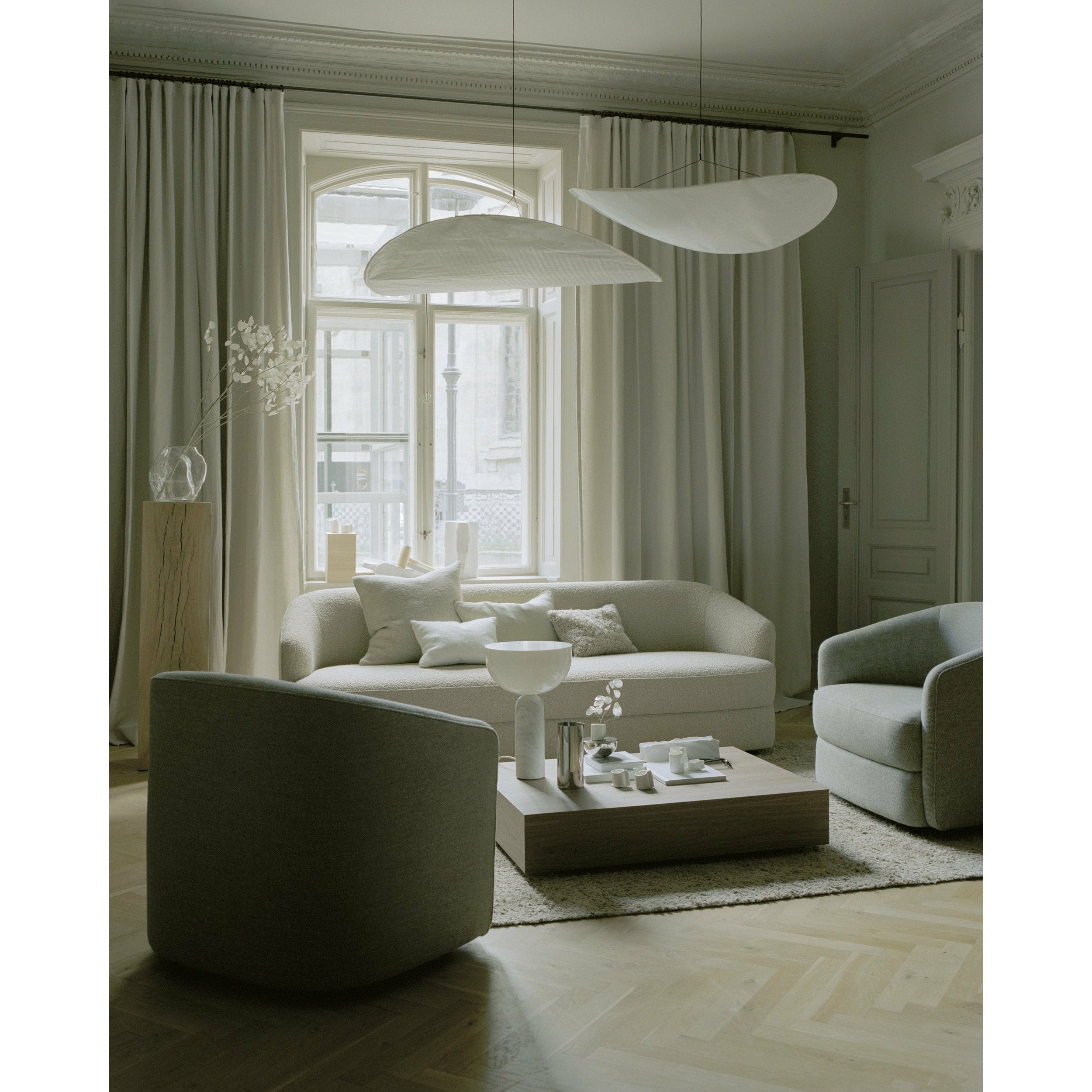 [product_category]-New Works Kizu Table Lamp White Carrara Marble, Large-New Works-5712826204108-20410-NEW-5