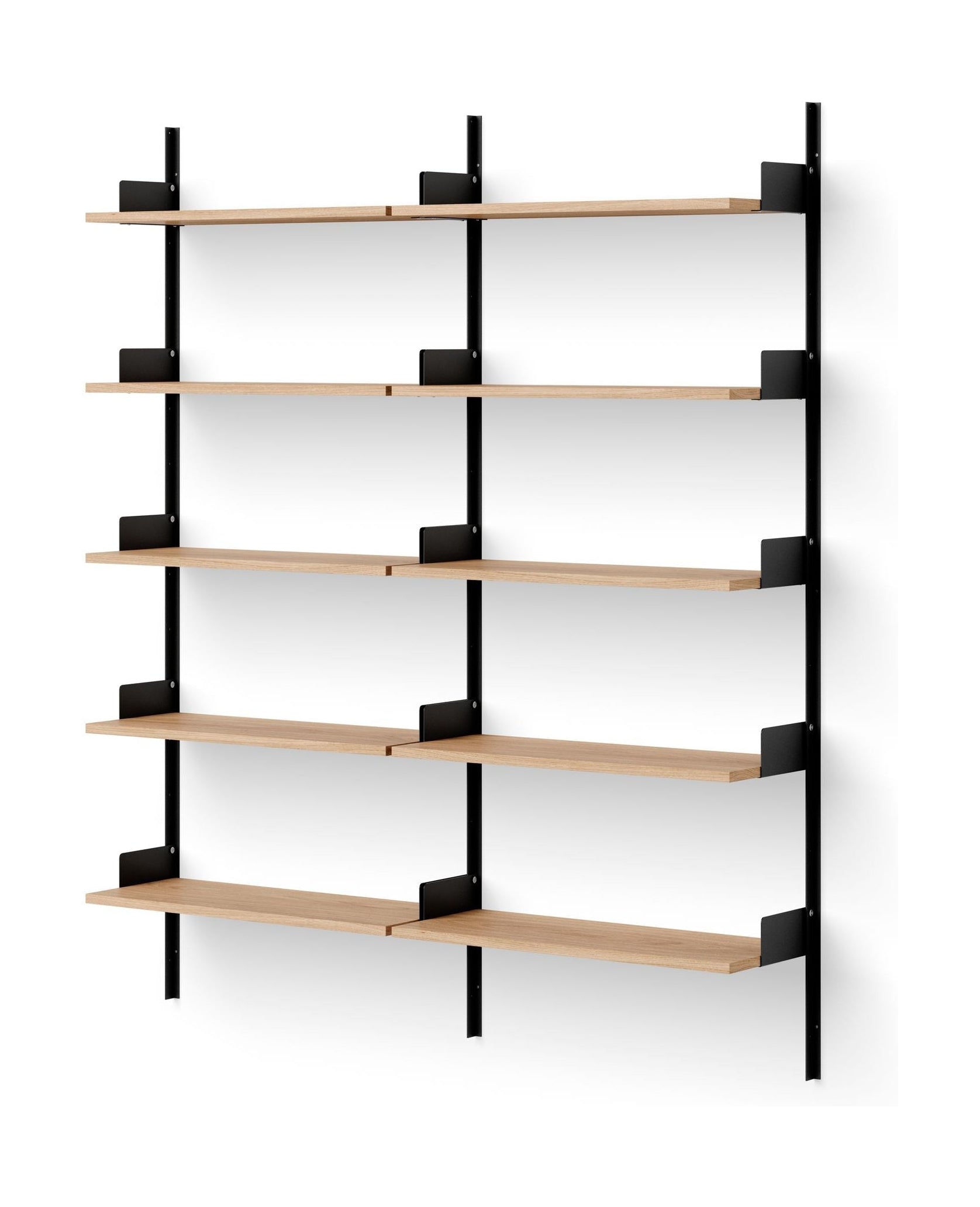 [product_category]-New Works Library Shelf 1900, Oak/Black-New Works-5712826419779-41977-NEW-1