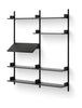 Nová díla Living Shelf 1900, Black Ash/Black
