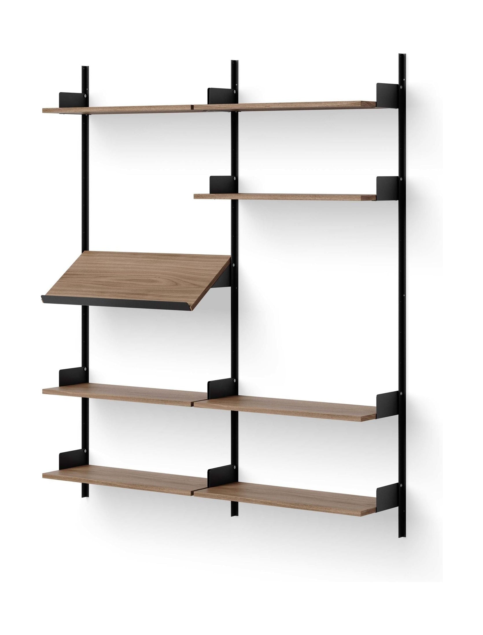[product_category]-New Works Living Shelf 1900, Walnut/Black-New Works-5712826419960-41996-NEW-1
