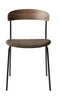Nová díla chybějící židle Walnut, Dark Taupe