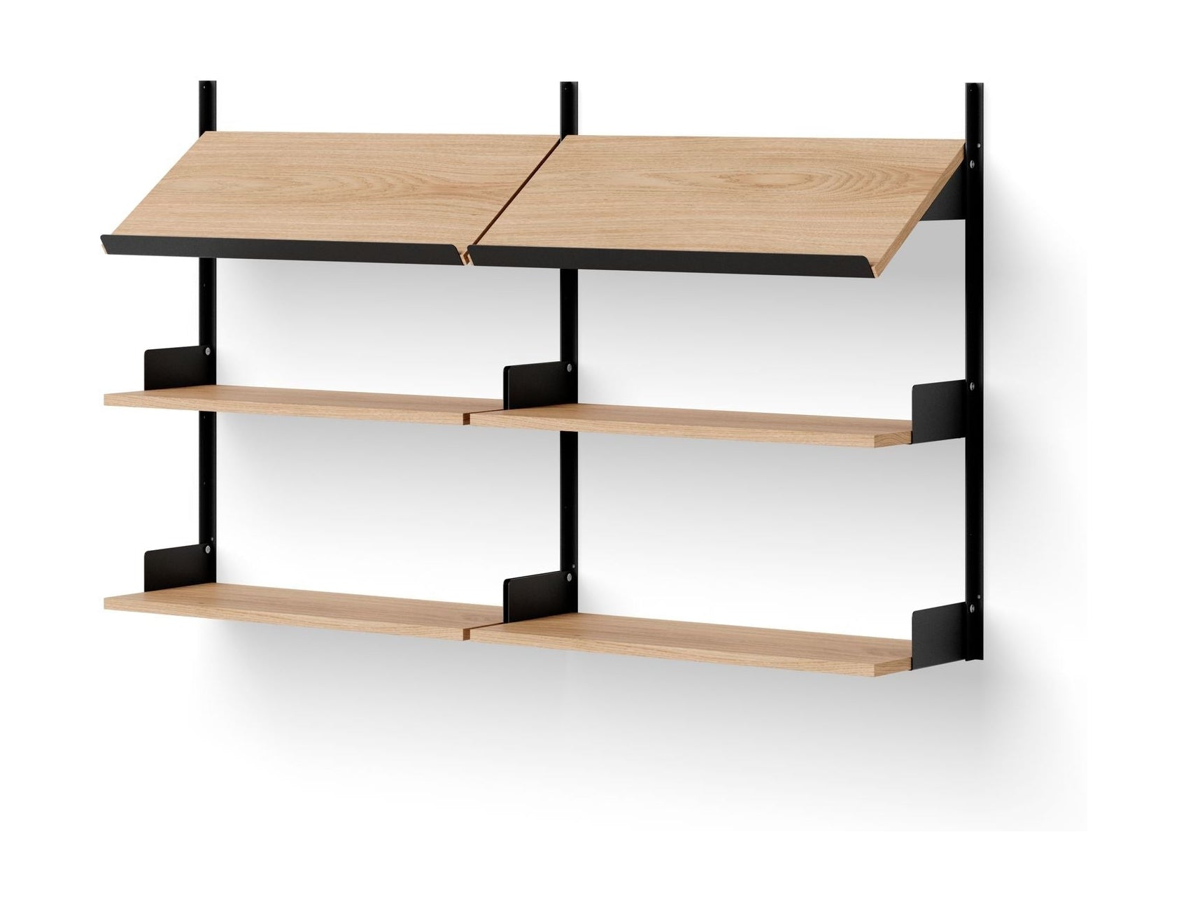 [product_category]-New Works Office Shelf 900, Oak/Black-New Works-5712826419748-41974-NEW-1