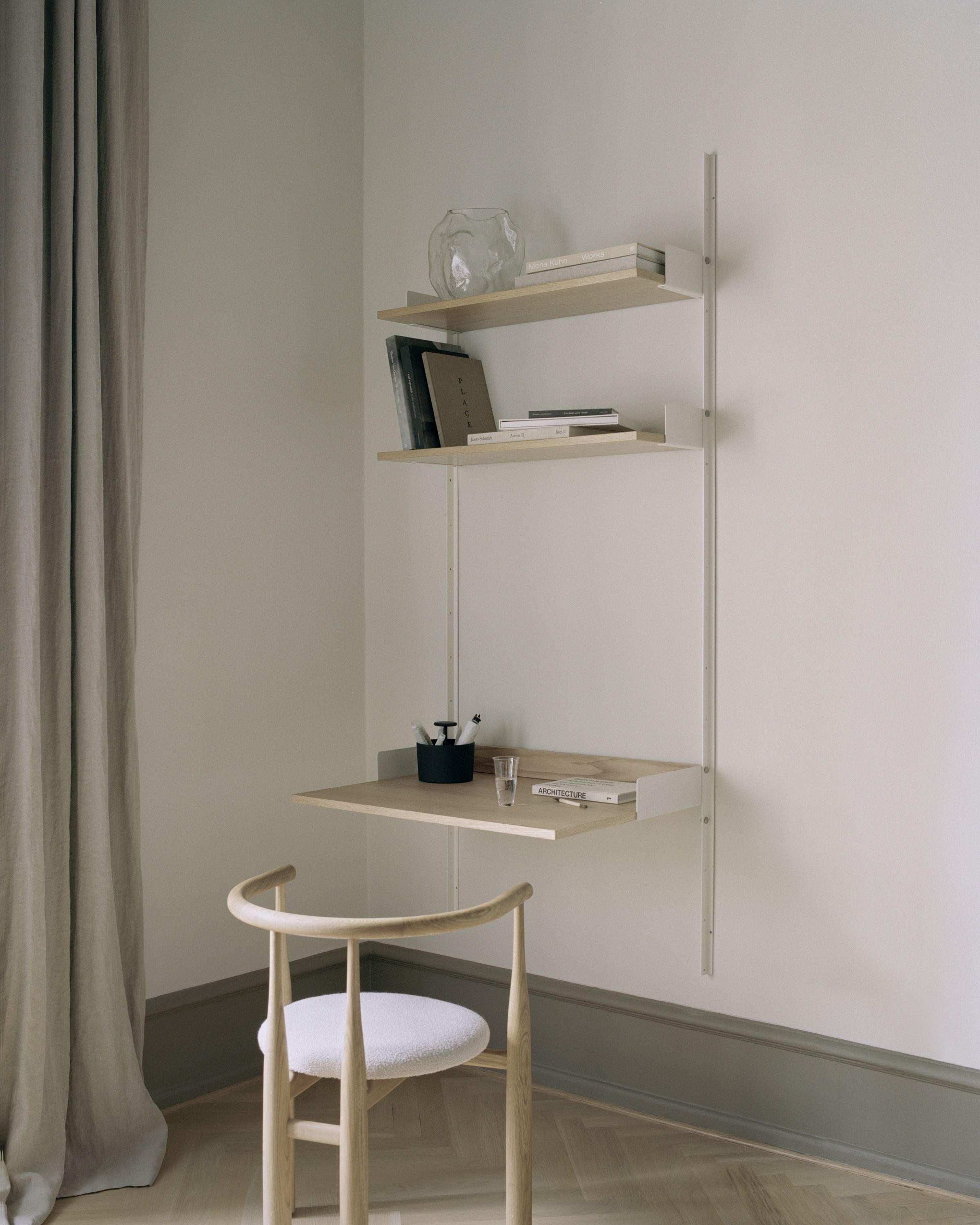 [product_category]-New Works Study Shelf 1900, Oak/White-New Works-5712826419151-41915-NEW-2