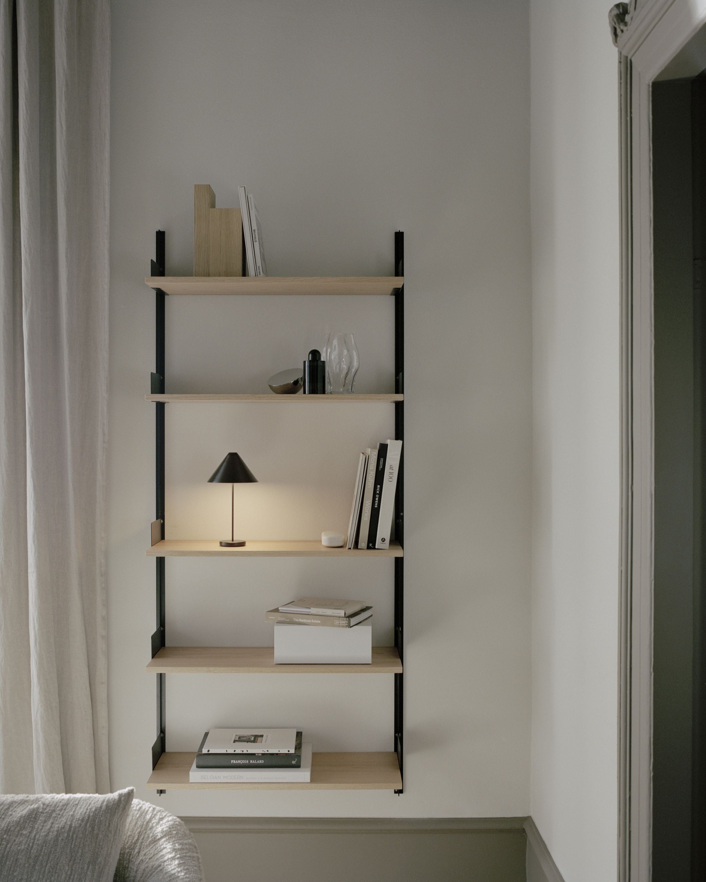 [product_category]-New Works Wall Shelf 1900, Oak/Black-New Works-5712826419564-41956-NEW-2