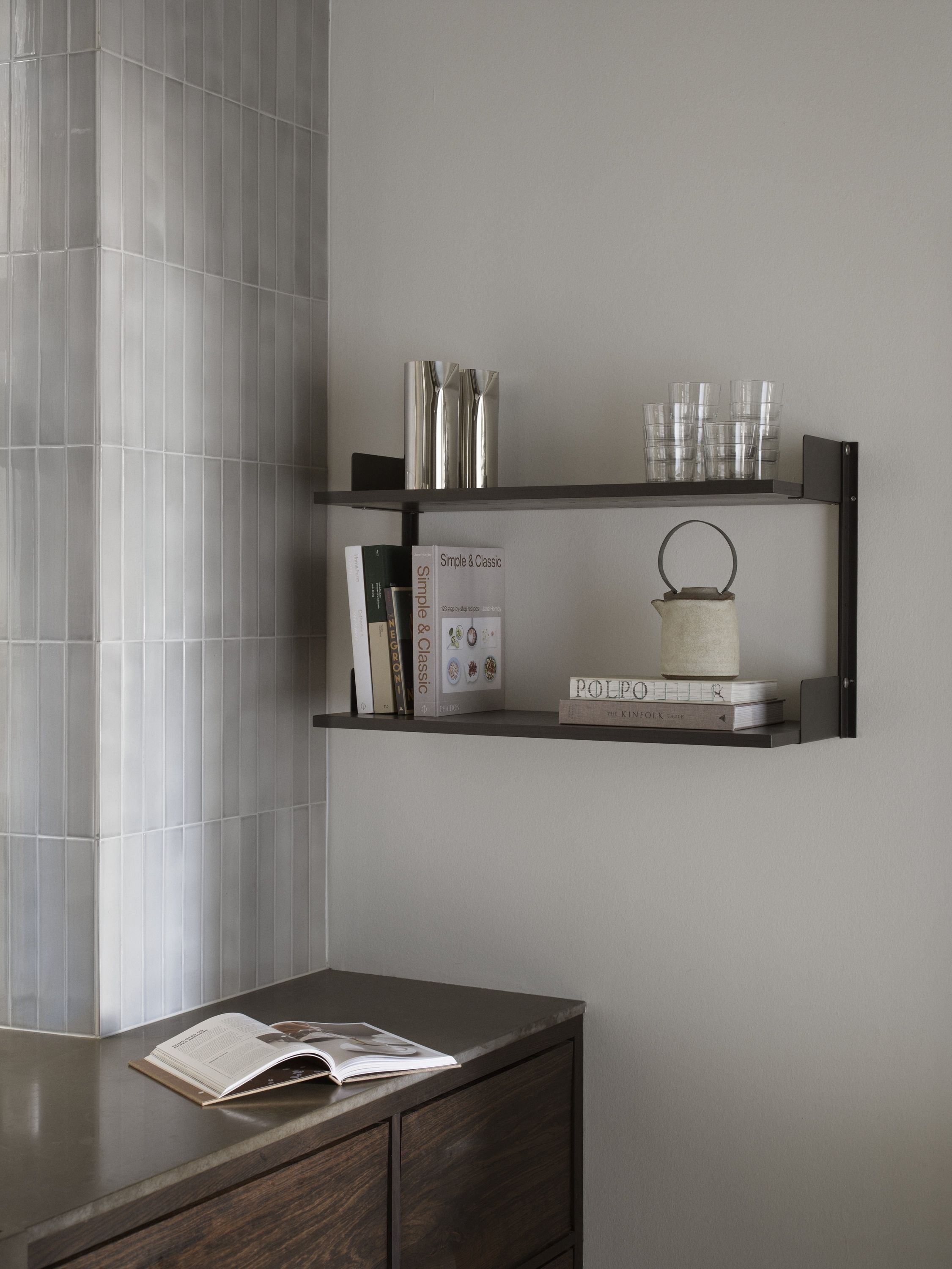 [product_category]-New Works Wall Shelf 450, Black Ash/Black-New Works-5712826419328-41932-NEW-2