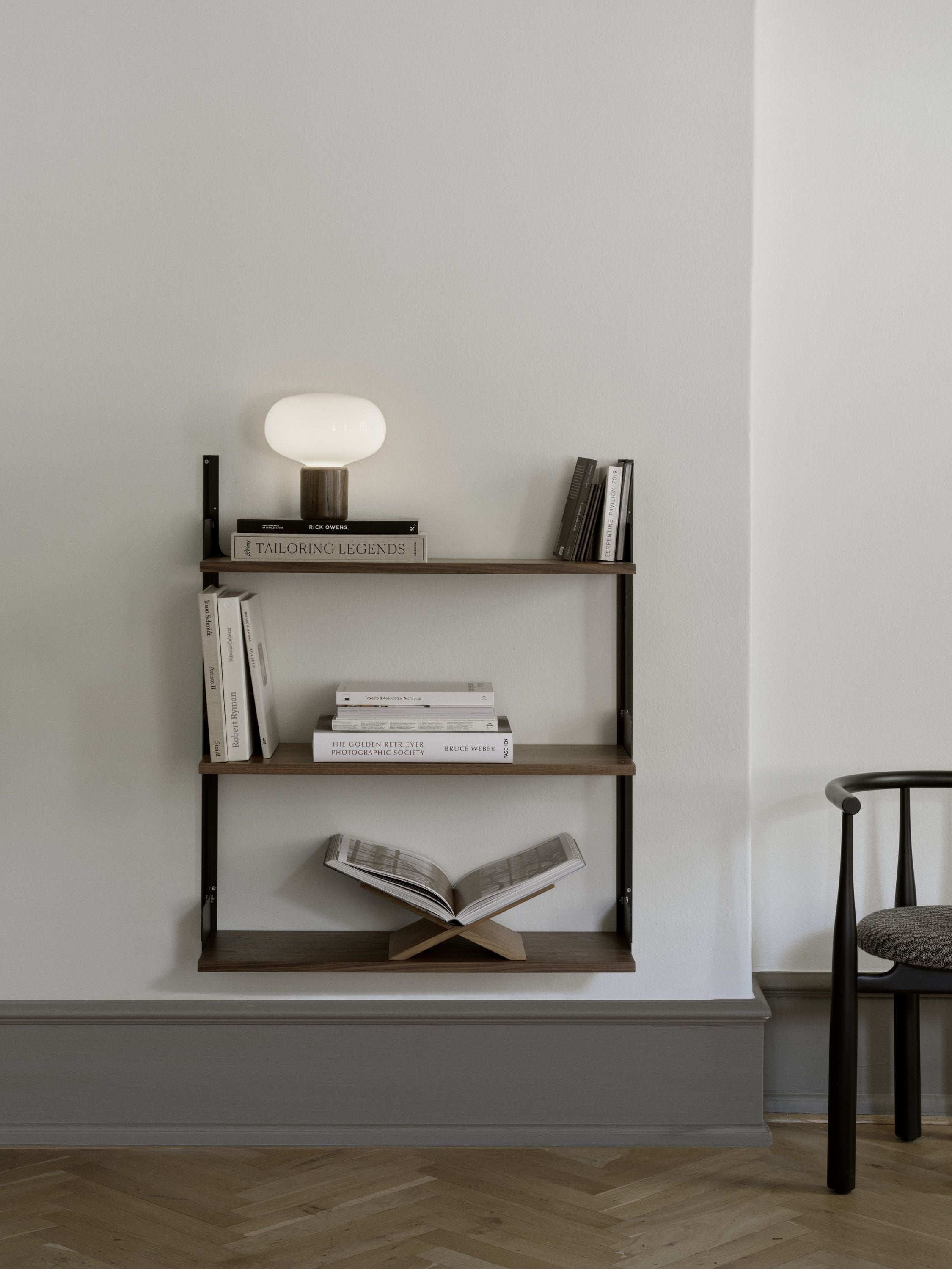 [product_category]-New Works Wall Shelf 900, Black, Walnut-New Works-5712826419236-41923-NEW-2