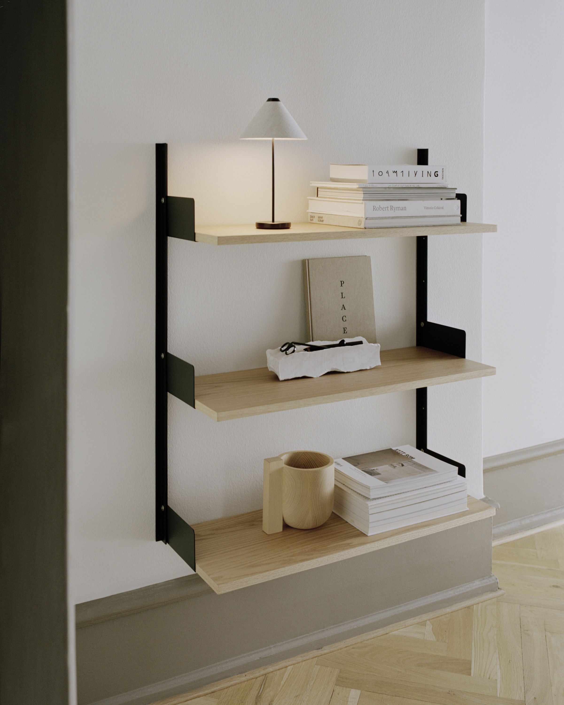 [product_category]-New Works Wall Shelf 900, Oak/Black-New Works-5712826419571-41957-NEW-2