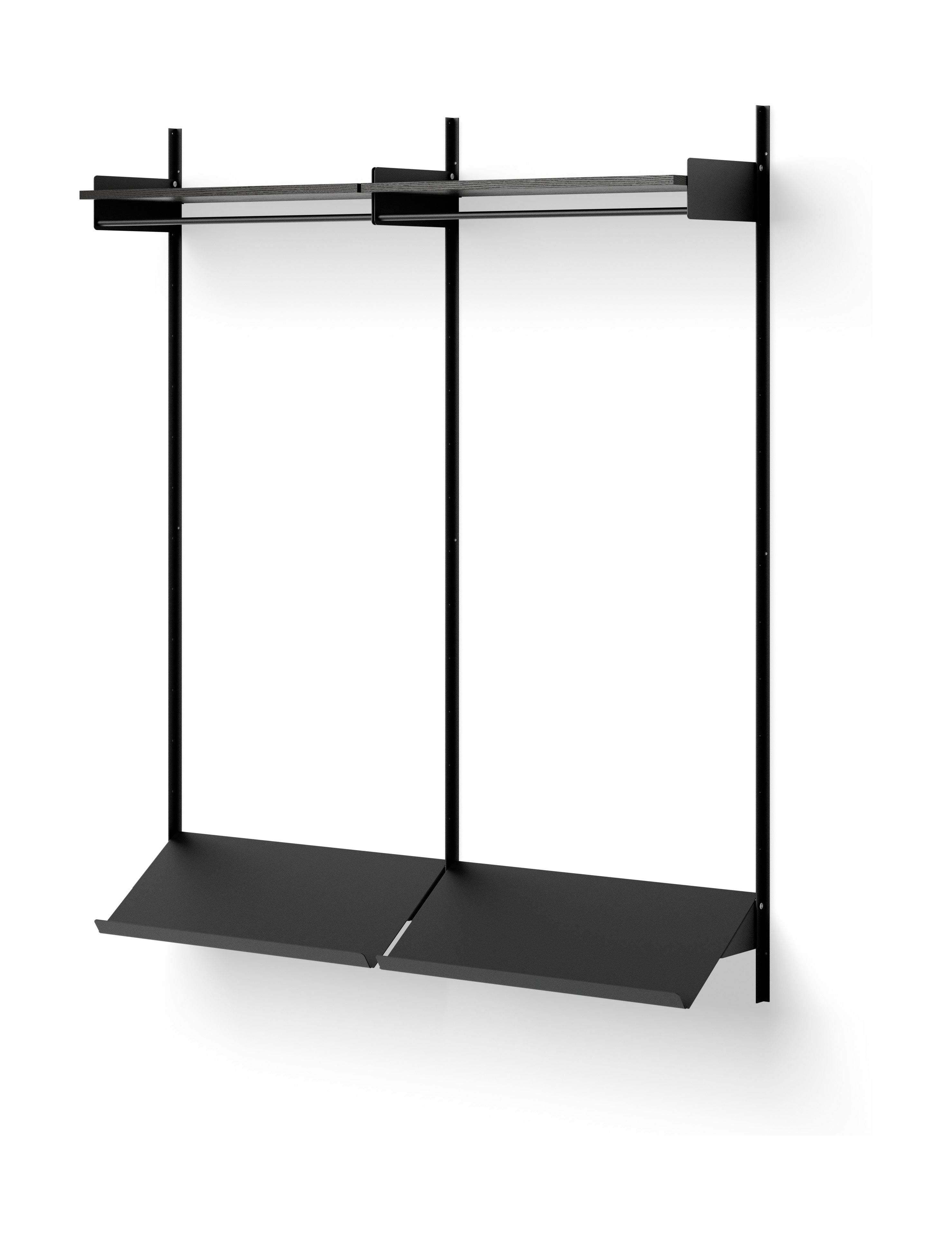 [product_category]-New Works Wardrobe Shelf 2, Black Ash/Black-New Works-5712826419663-41966-NEW-1