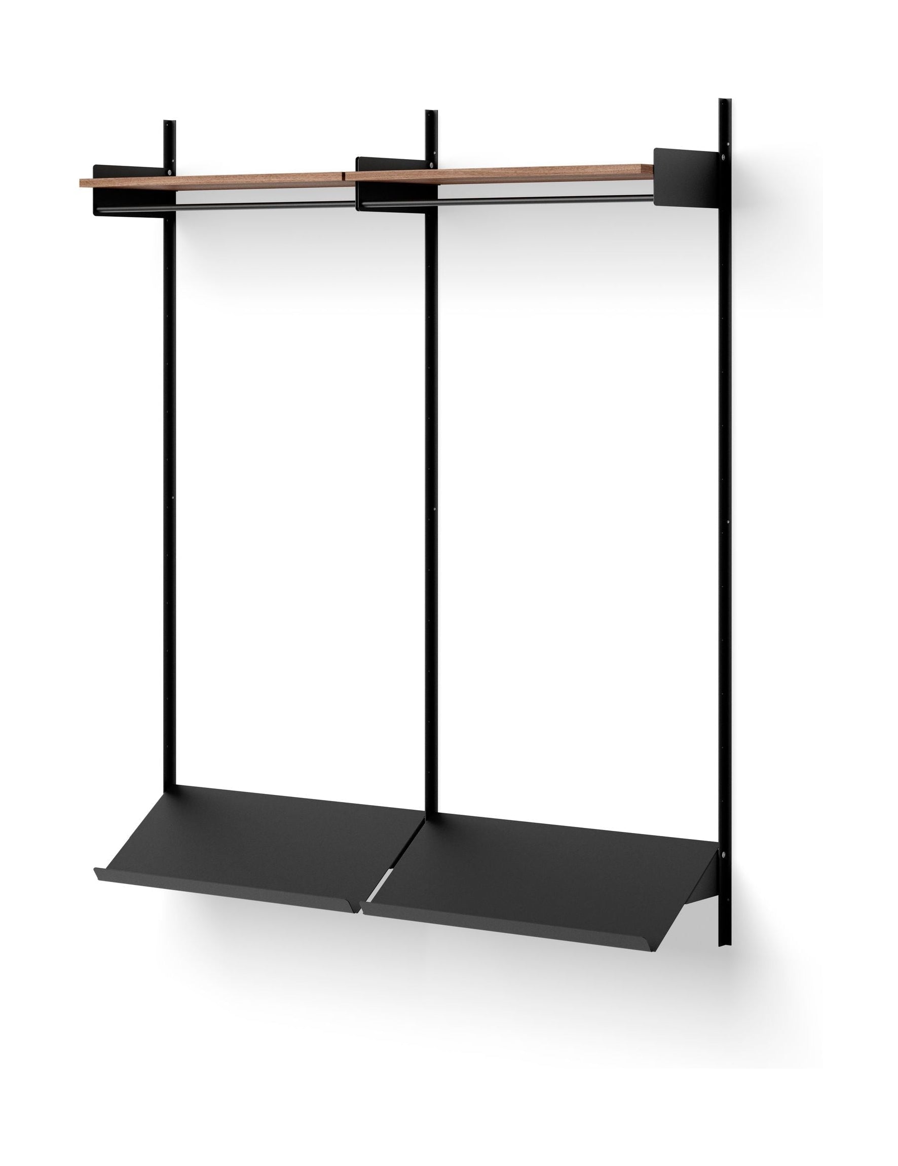 [product_category]-New Works Wardrobe Shelf 2, Walnut/Black-New Works-5712826419656-41965-NEW-1